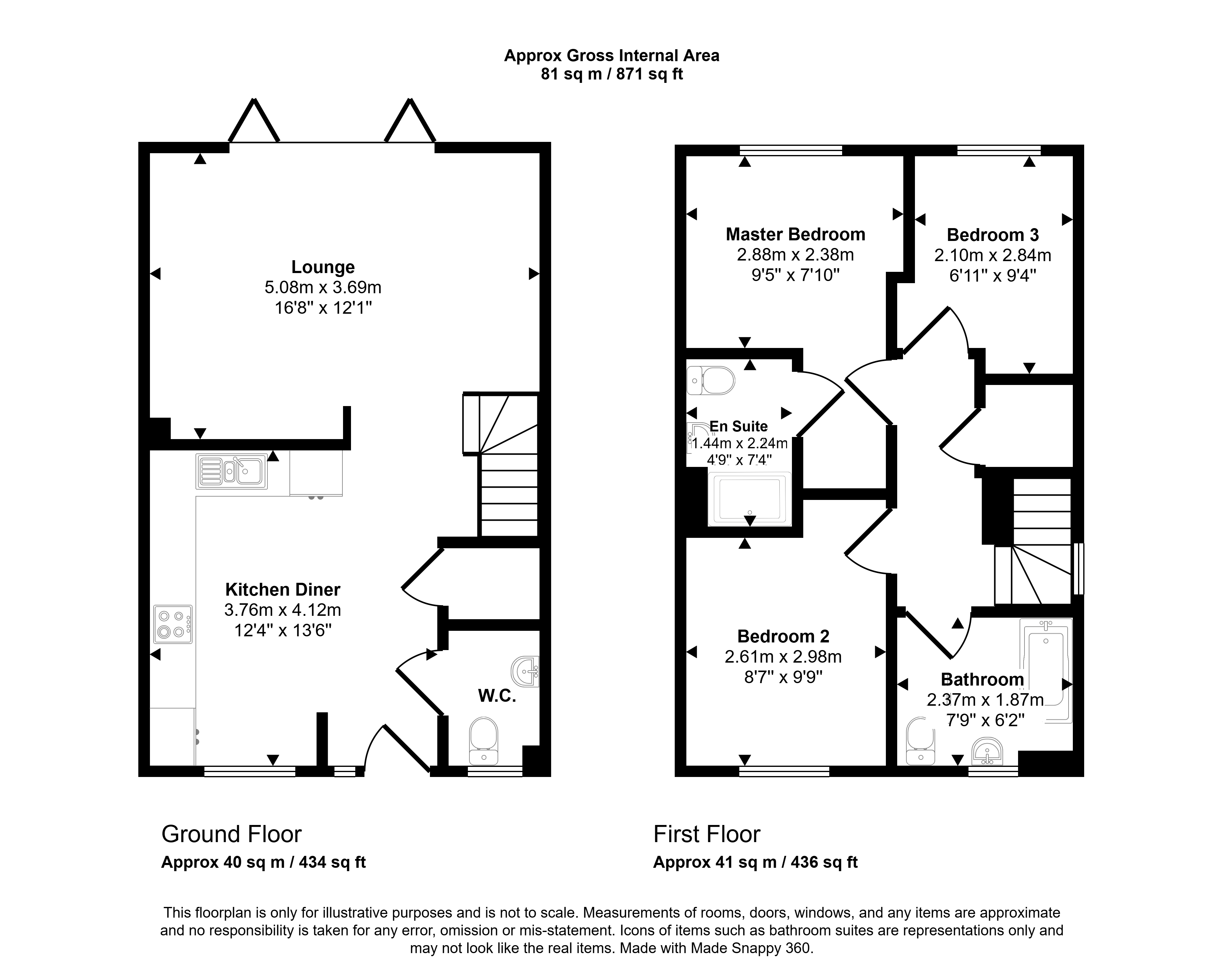 81, High Grange Way, Wingate floorplan