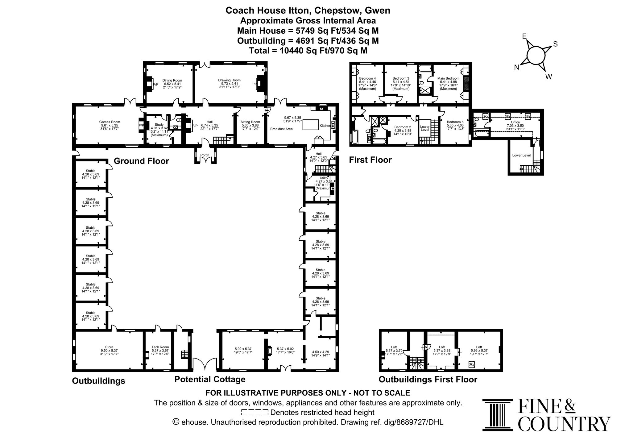 Coach House, Chepstow floorplan