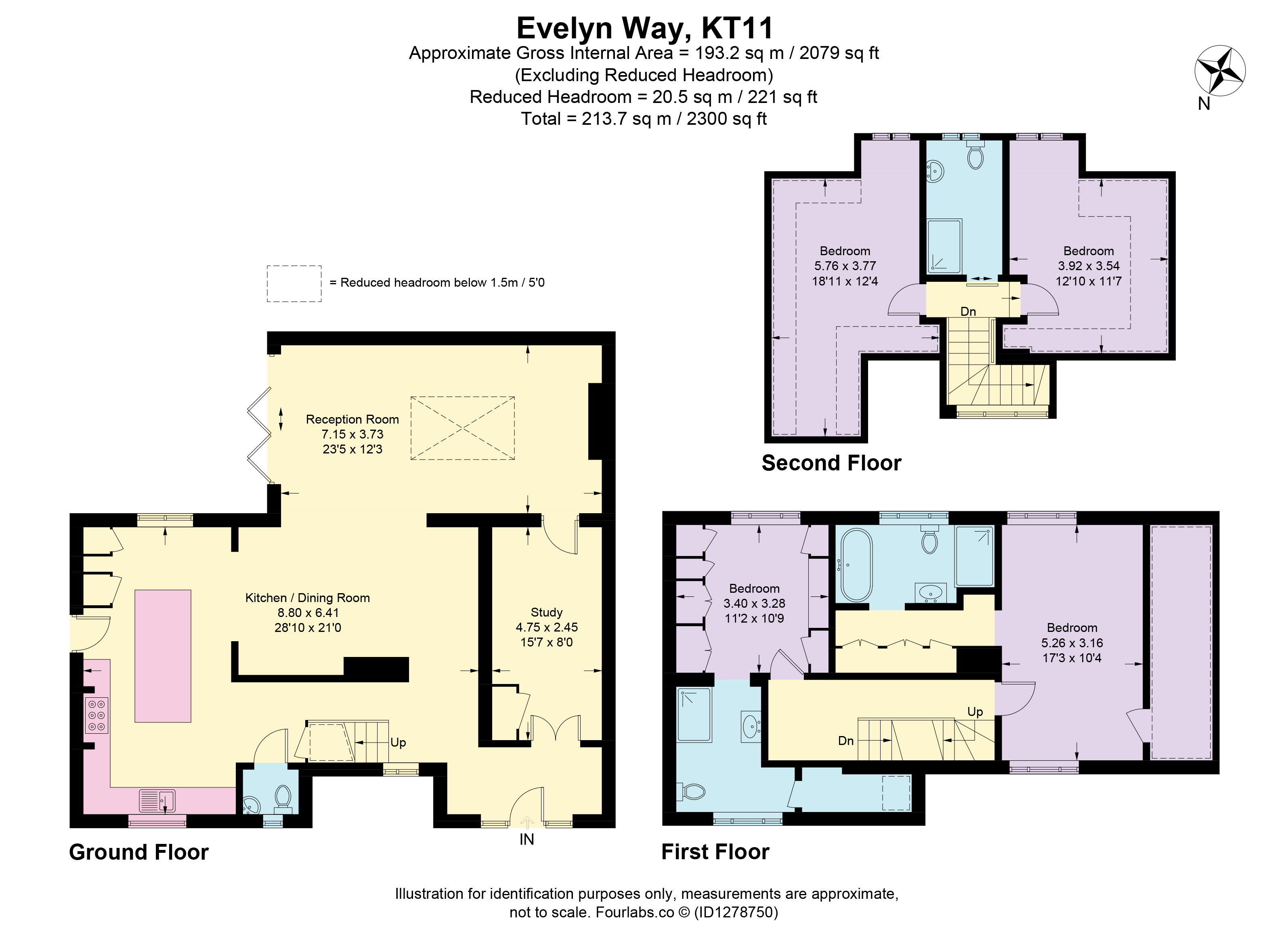 Evelyn Way, Cobham floorplan