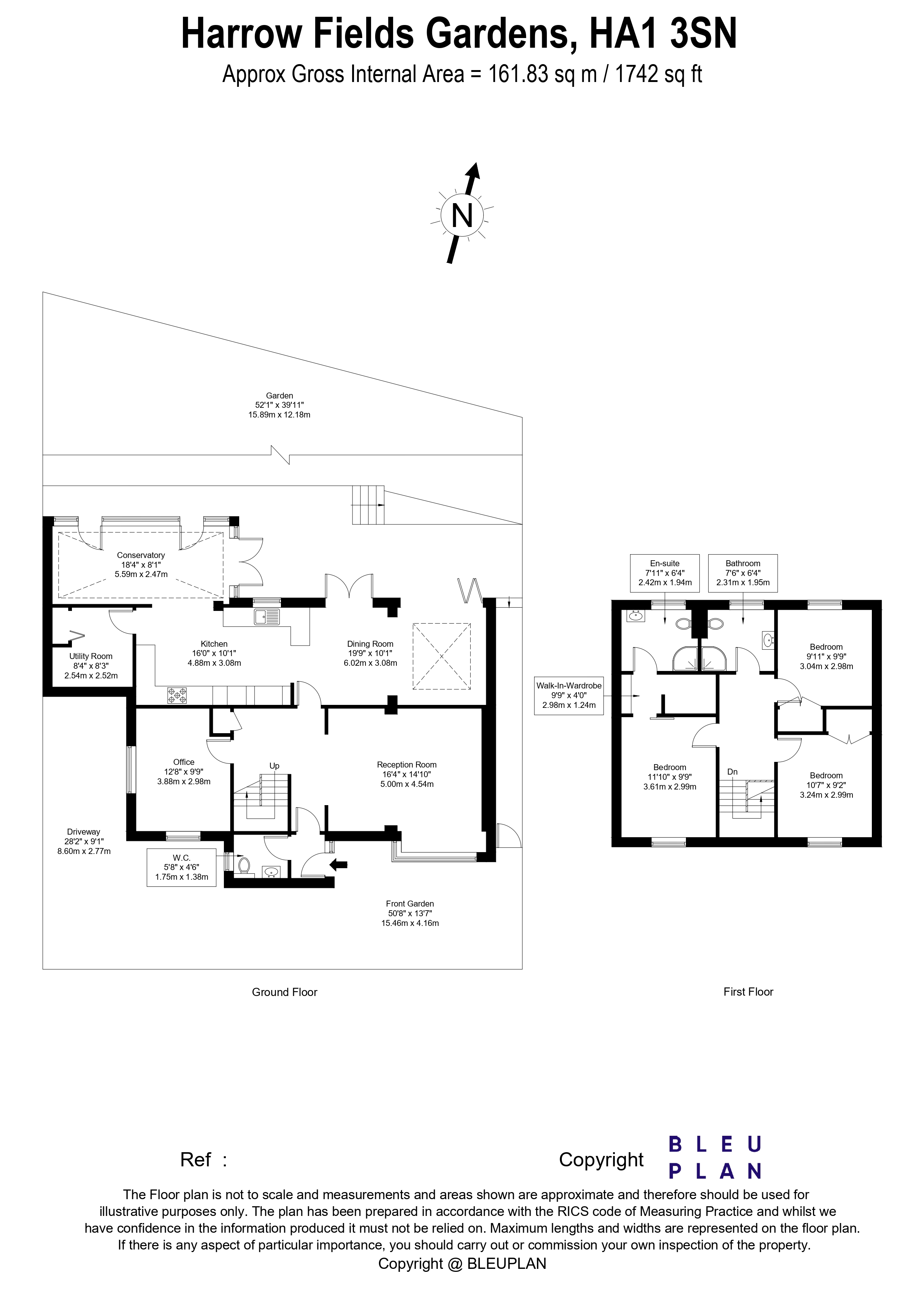 Harrow Fields Gardens, Sudbury floorplan