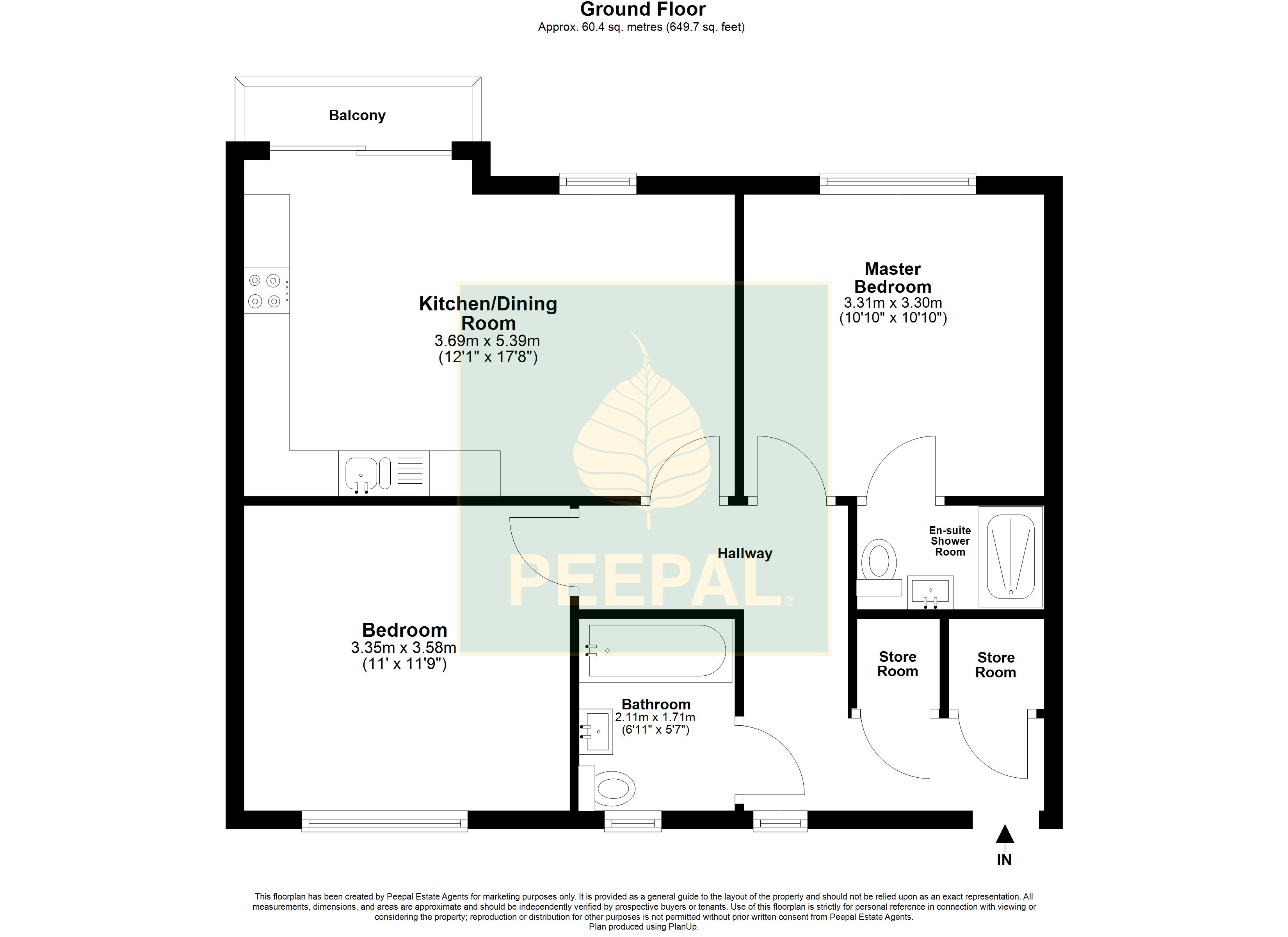 5, 1, Moor Close, Reading floorplan