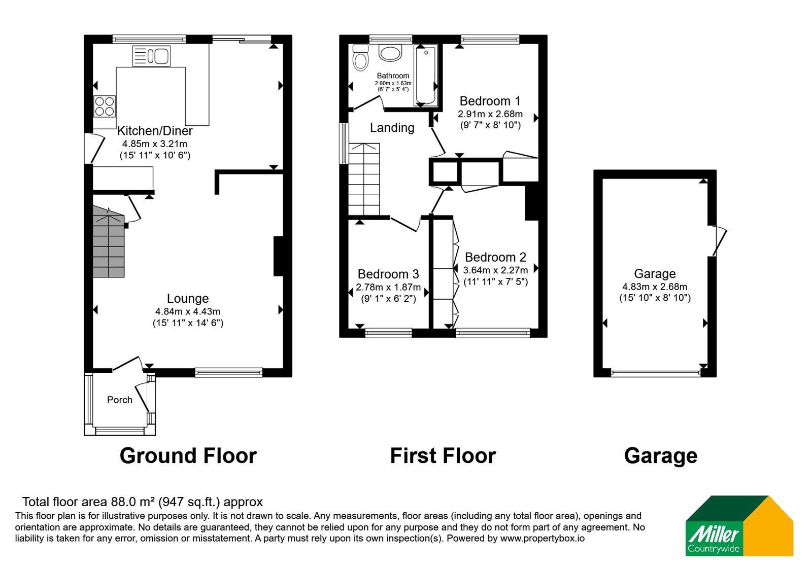 50, Manor Way, Cornwall floorplan