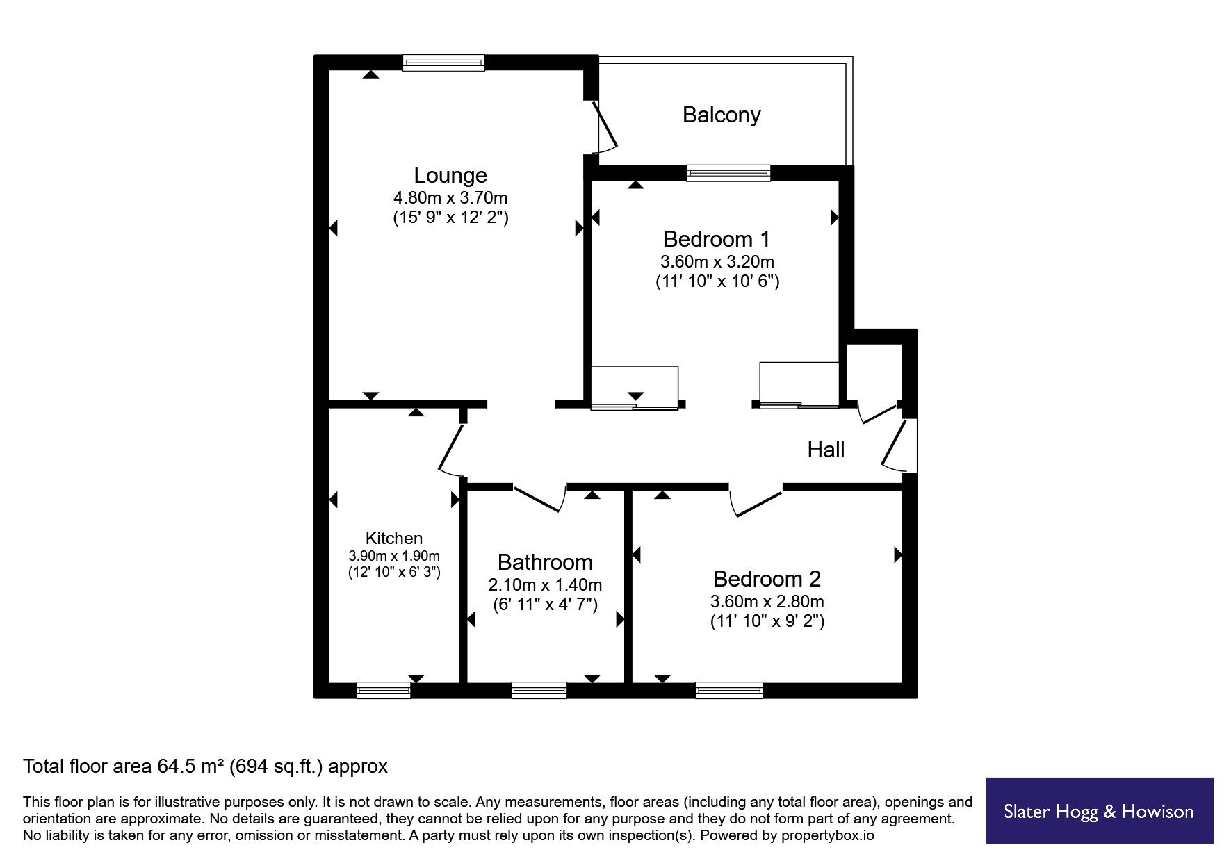 Bowfield Crescent, Glasgow floorplan