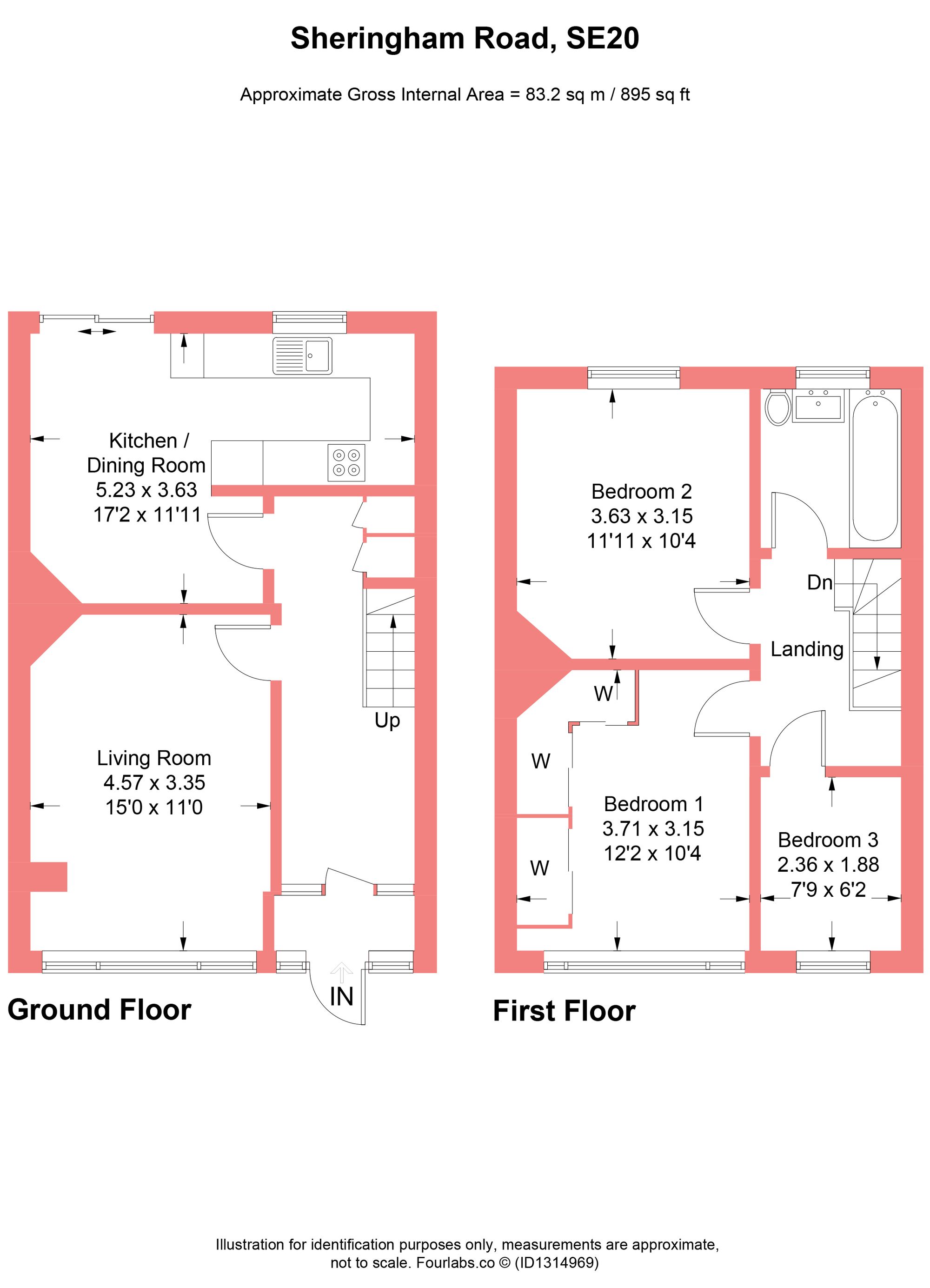 38 Sheringham Road, London floorplan