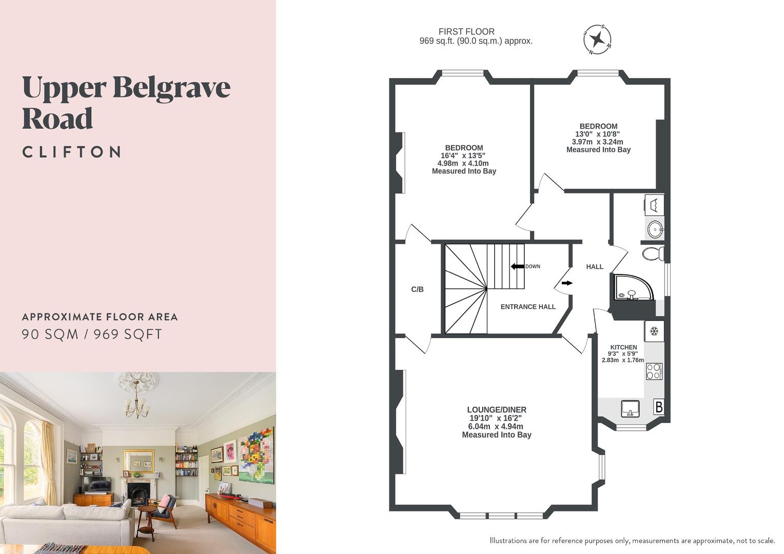 Flat 3, 19, Upper Belgrave Road, Bristol floorplan