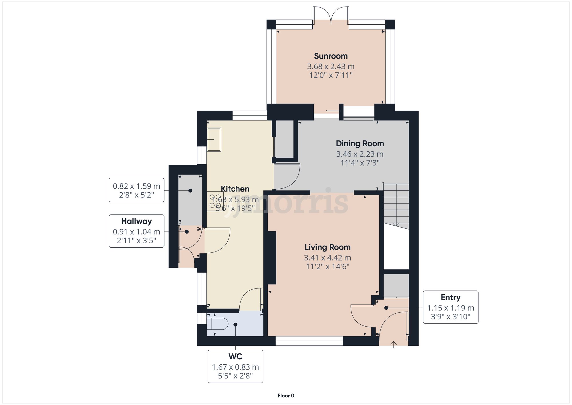 24 Maesglas, Cardigan floorplan