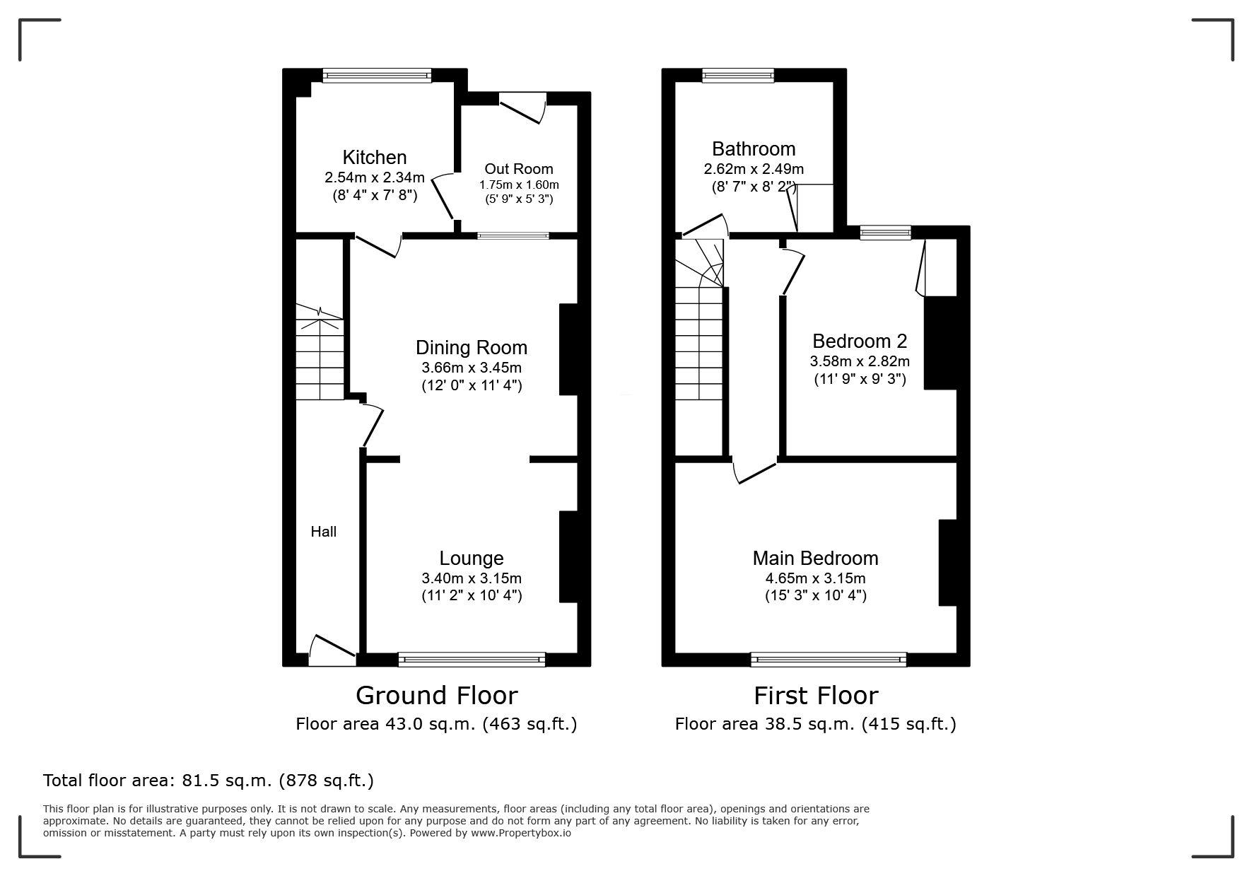 24, Wellington Street, Deeside floorplan