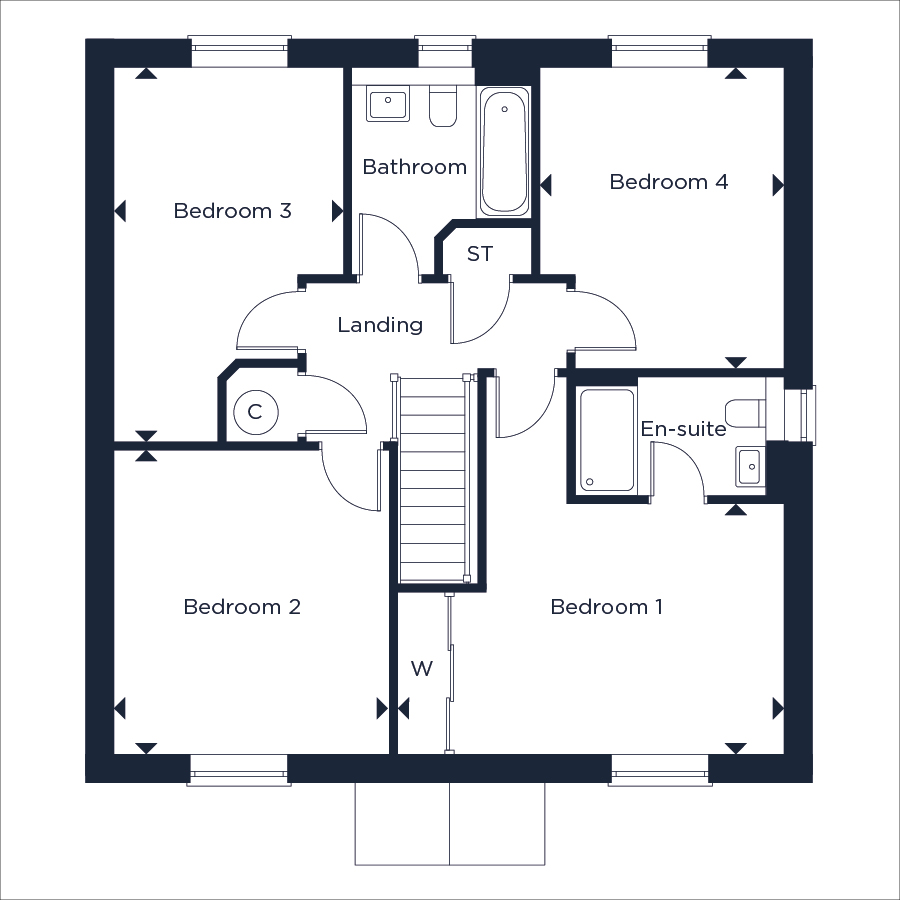 Plot 15., The Noble Fir, Moor Hall Park, Battle floorplan