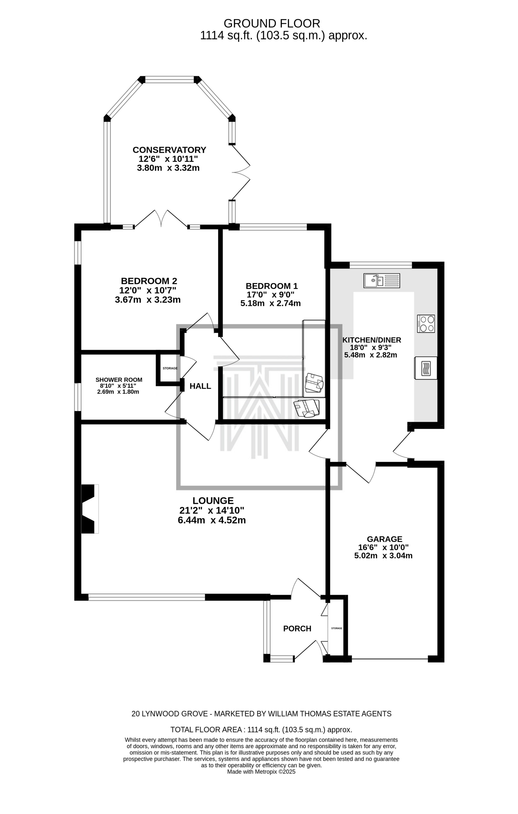 20 Lynwood Grove, Bolton floorplan