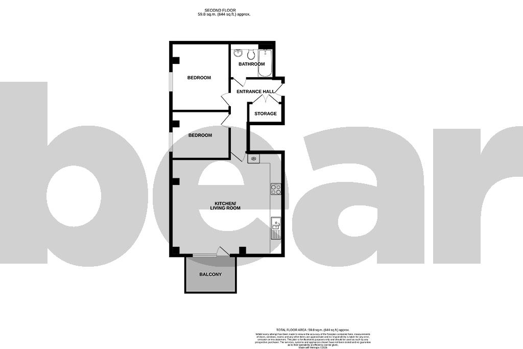 Flat 11 Richmond House, 61-71, Victoria Avenue, Southend-on-Sea floorplan