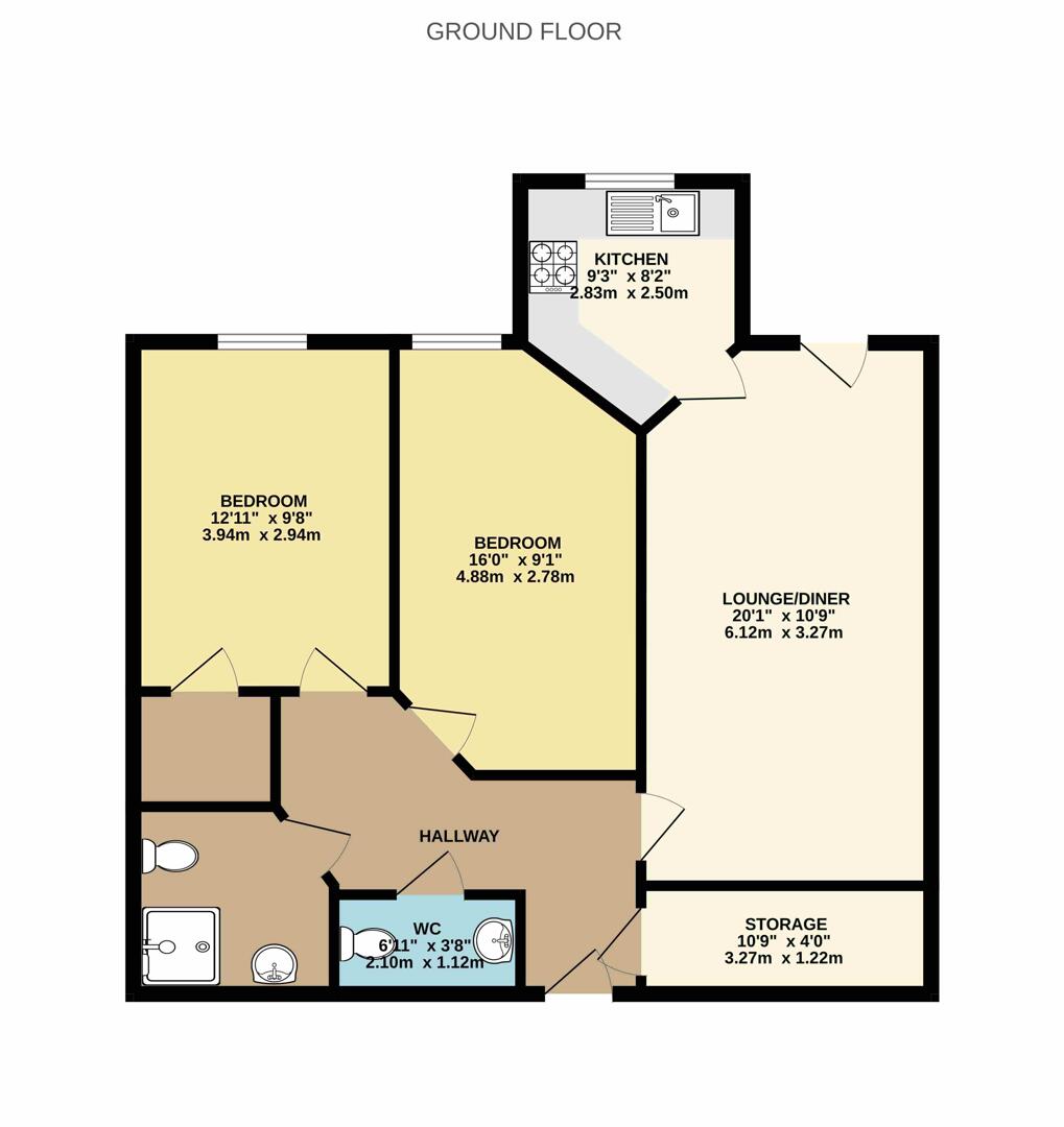 47, Knox Court, Bilton Road, Rugby floorplan