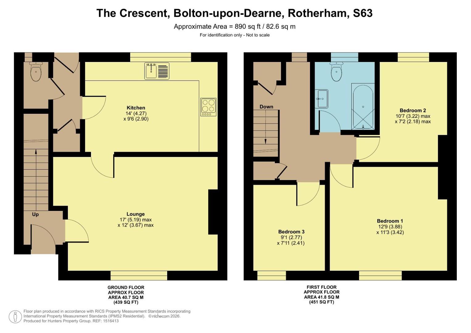 4, The Crescent, Rotherham floorplan