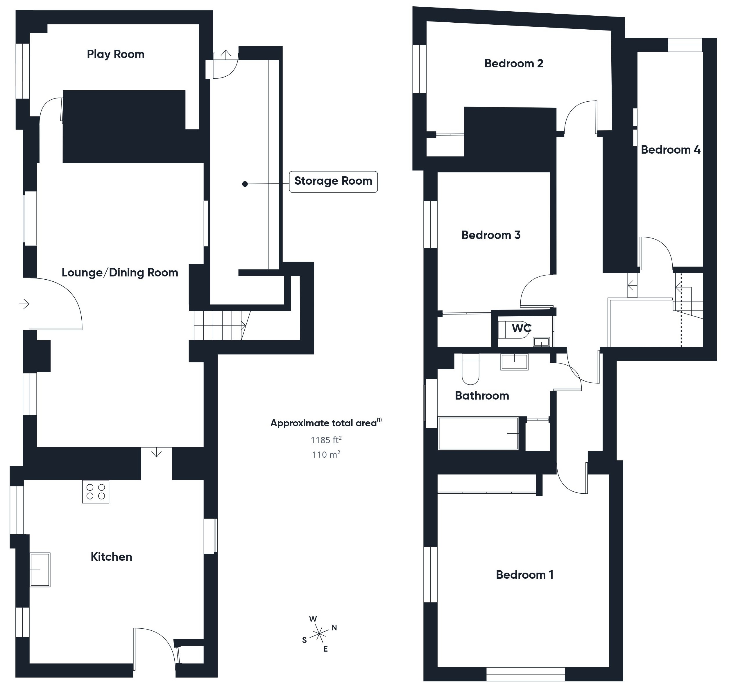 Chynoweth, Underlane, Bude floorplan