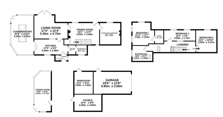 The Cottage, 2, Lockleywood, Hinstock floorplan
