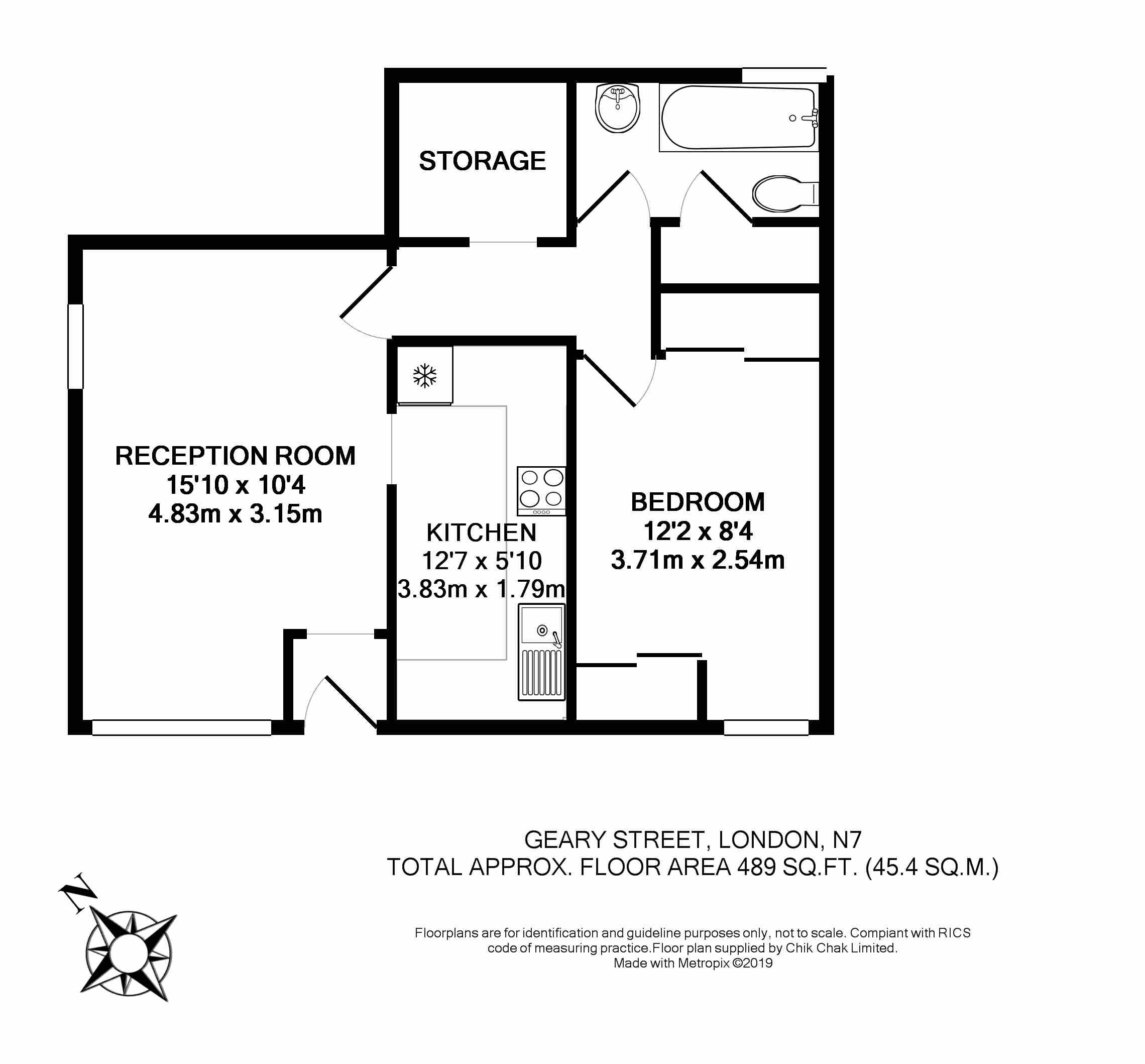 1 Bedrooms Flat for sale in Geary Street, Islington, London N7