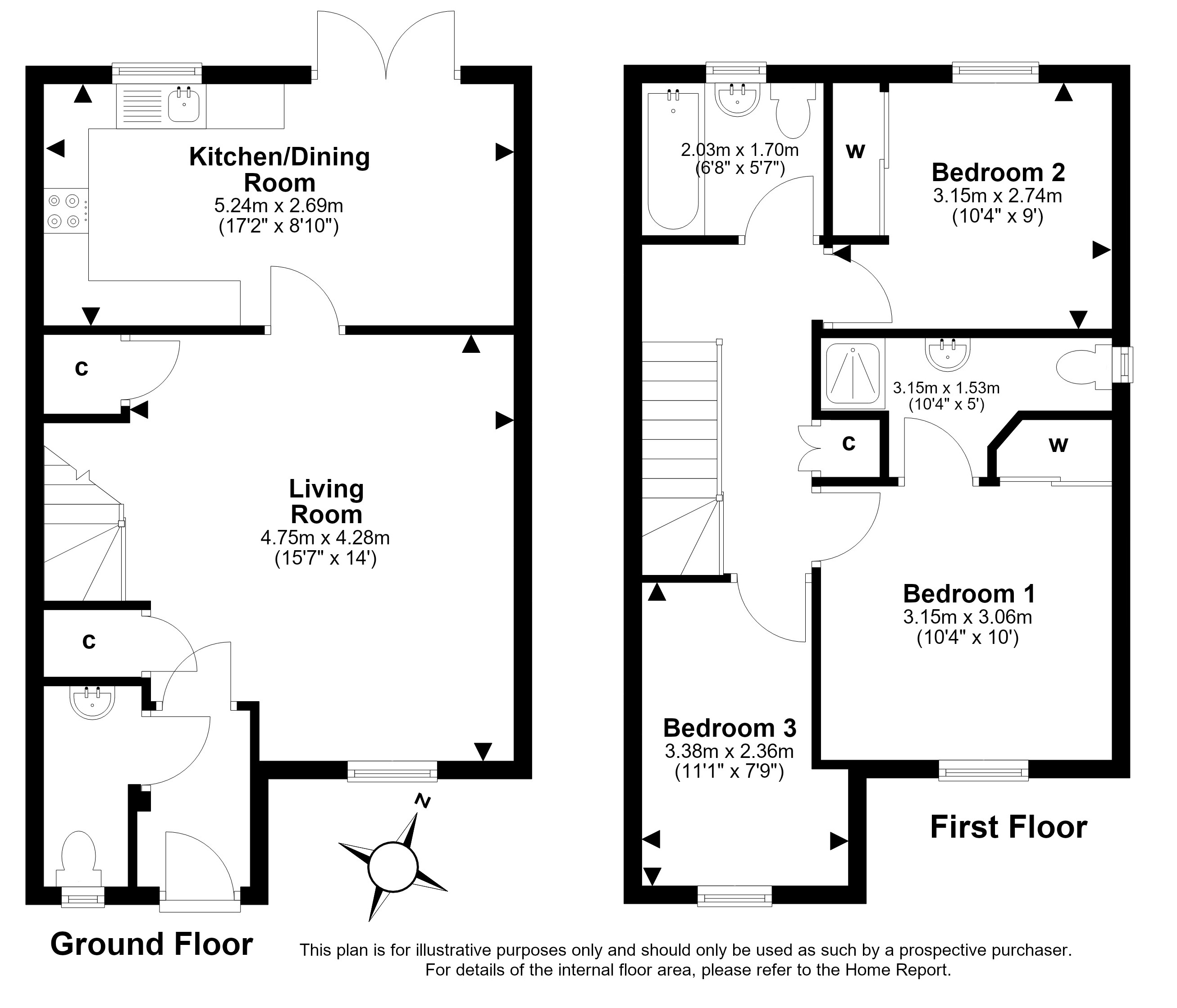 8, King's Well Crescent, Broxburn floorplan