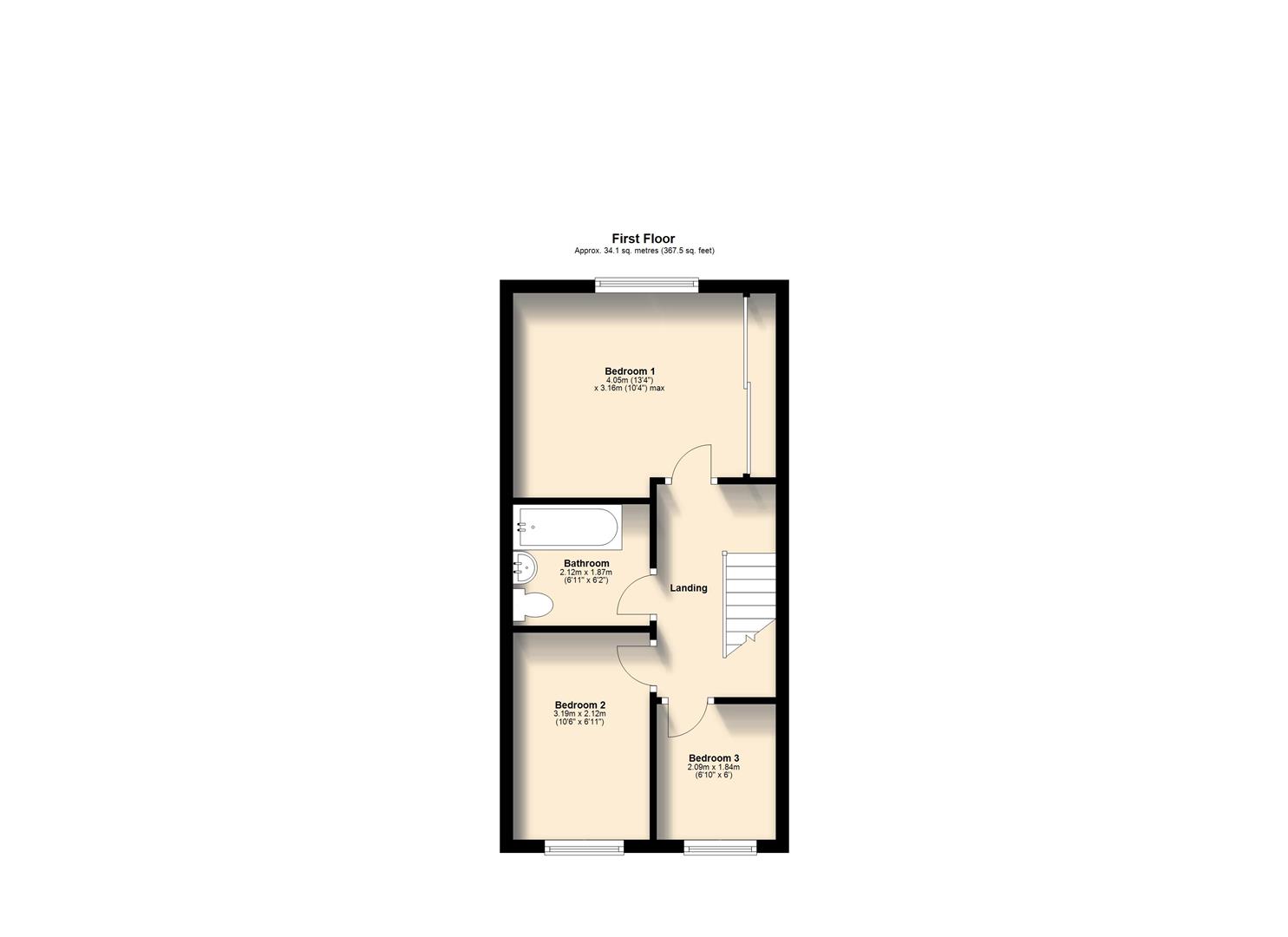 6, Coombe Way, Plymouth floorplan