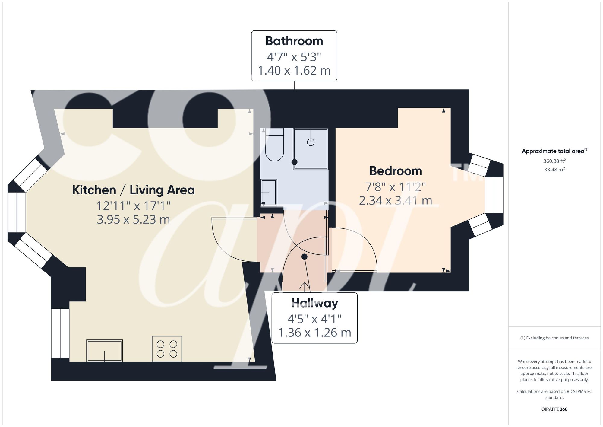 Flat 3, 19 Princes Street, Brighton floorplan