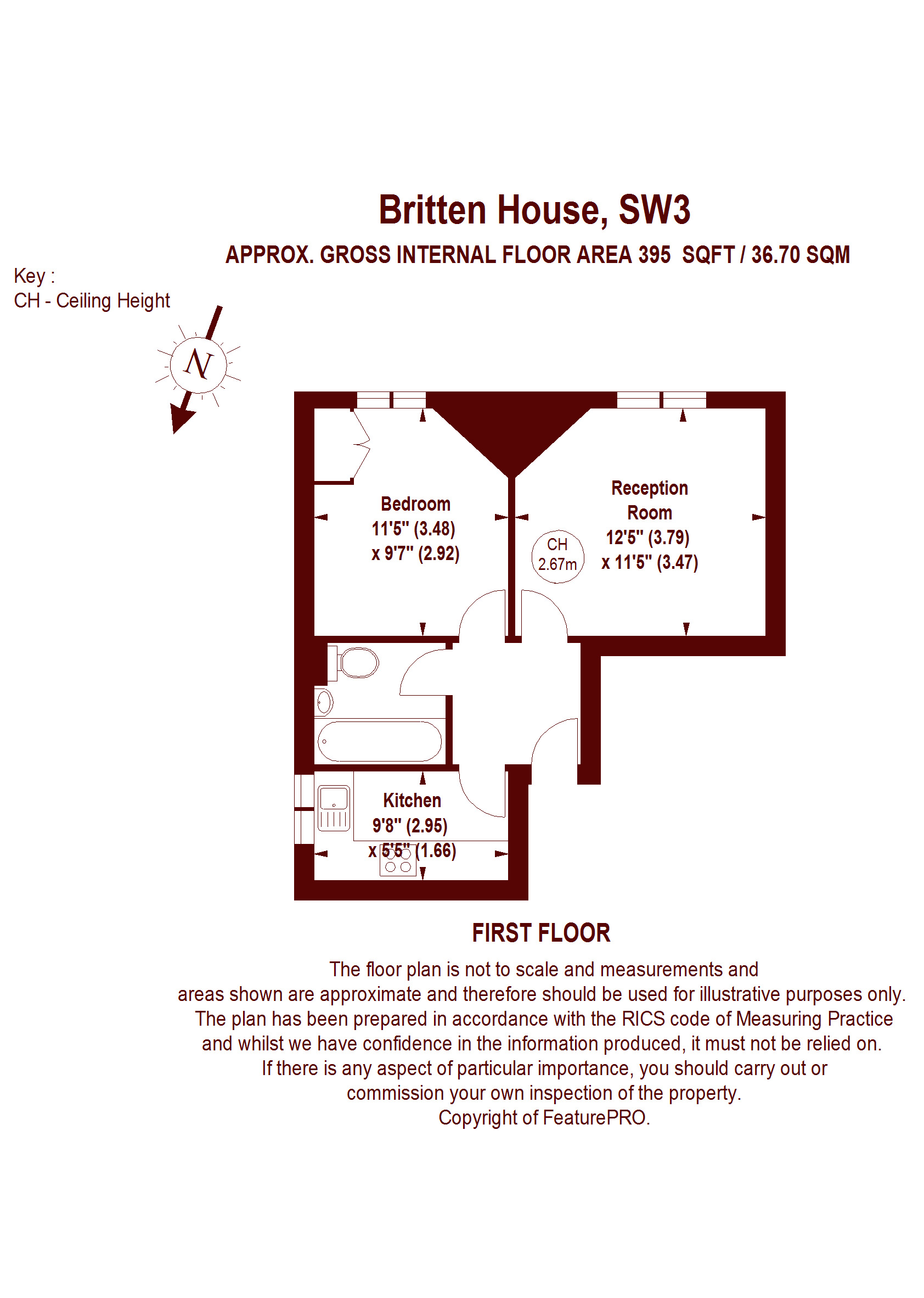 1 Bedrooms Flat for sale in Britten Street, London SW3