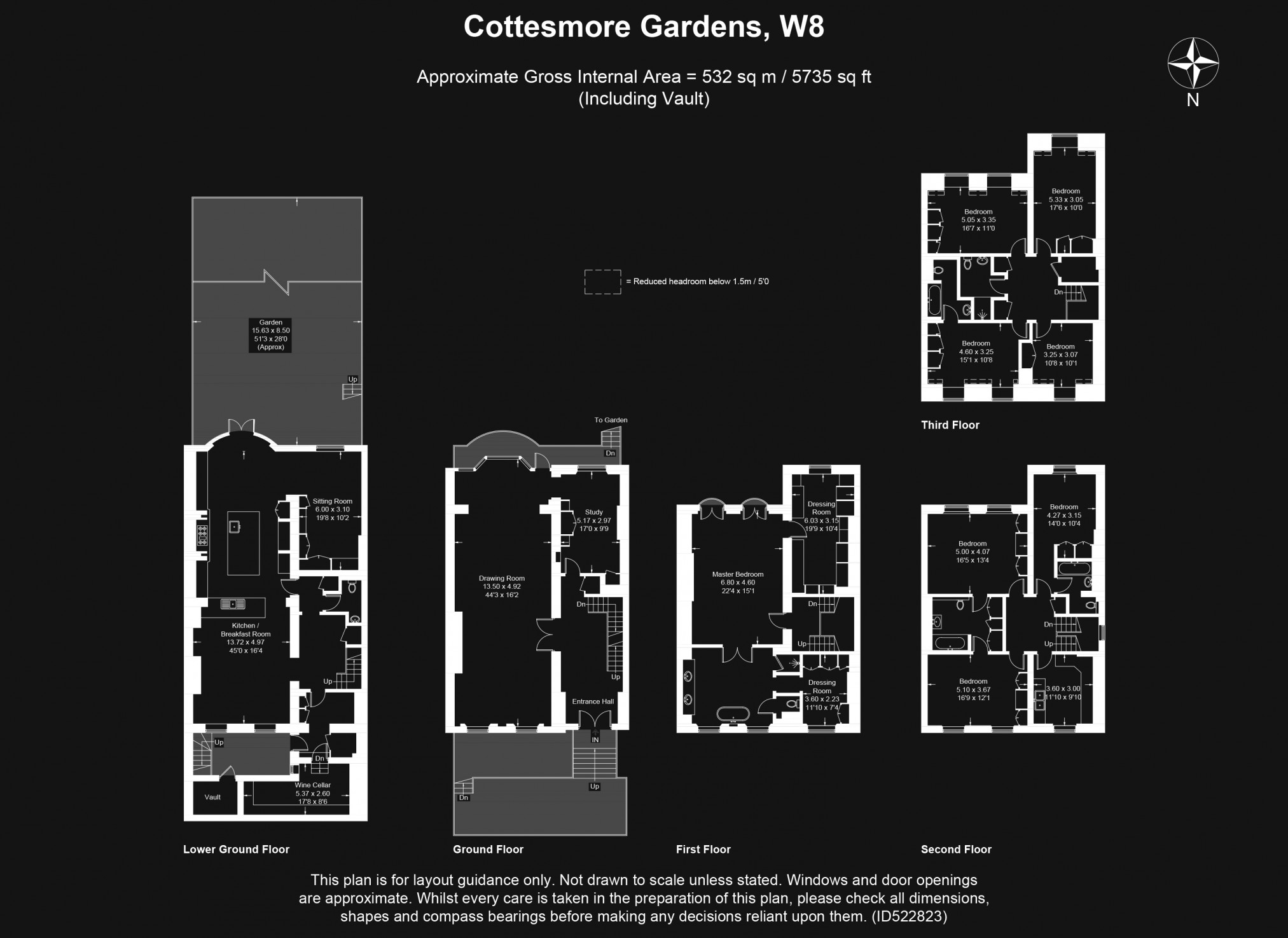 8 Bedrooms  to rent in Cottesmore Gardens, Kensington W8