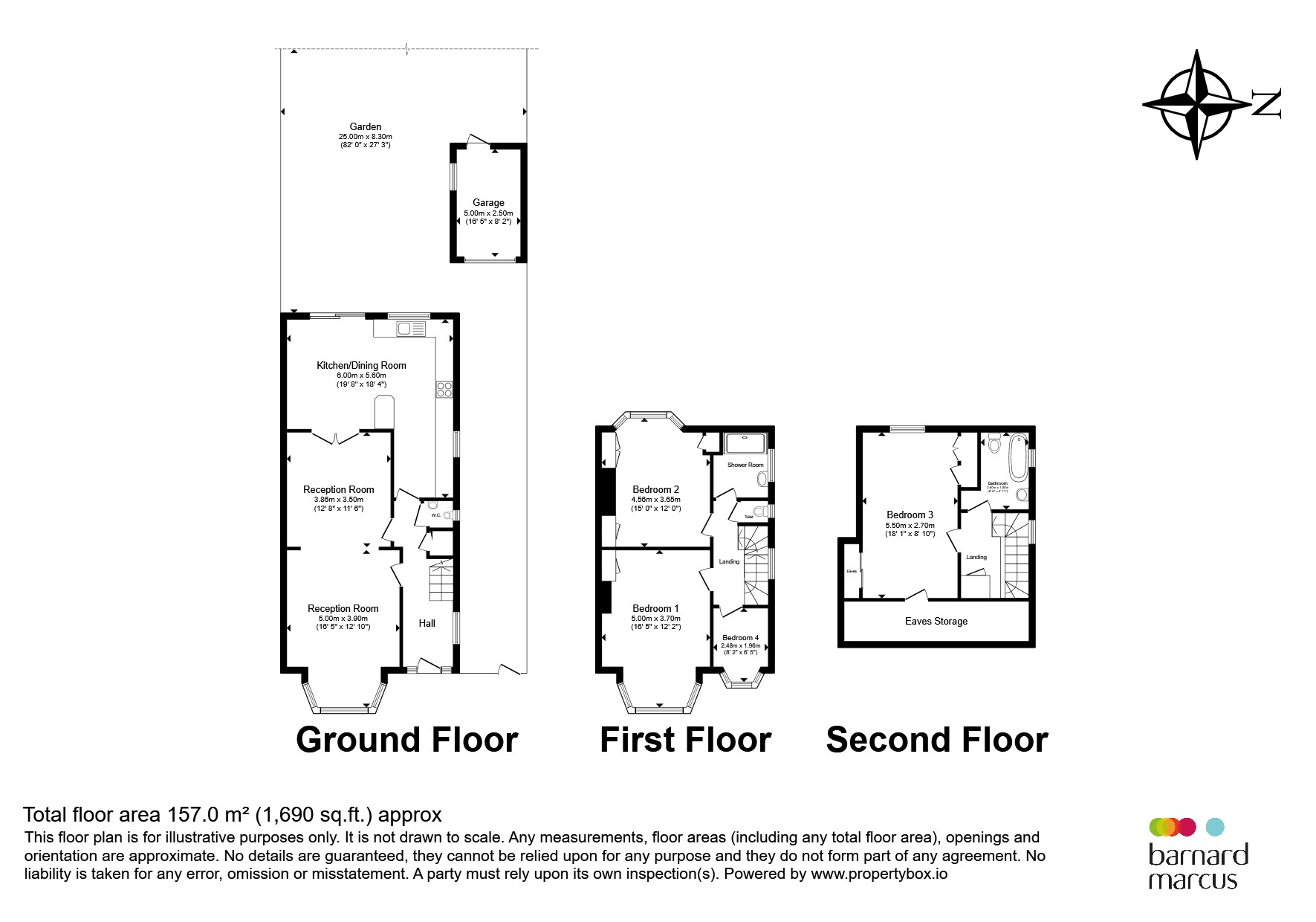 57, Monks Avenue, Barnet floorplan