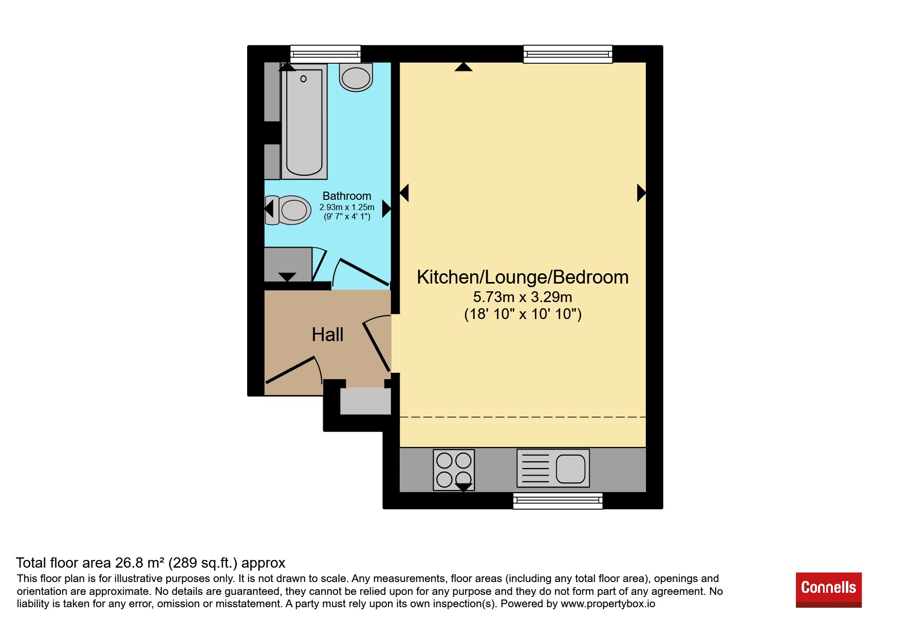 Flat 4, 10, Paradise Place, Plymouth floorplan
