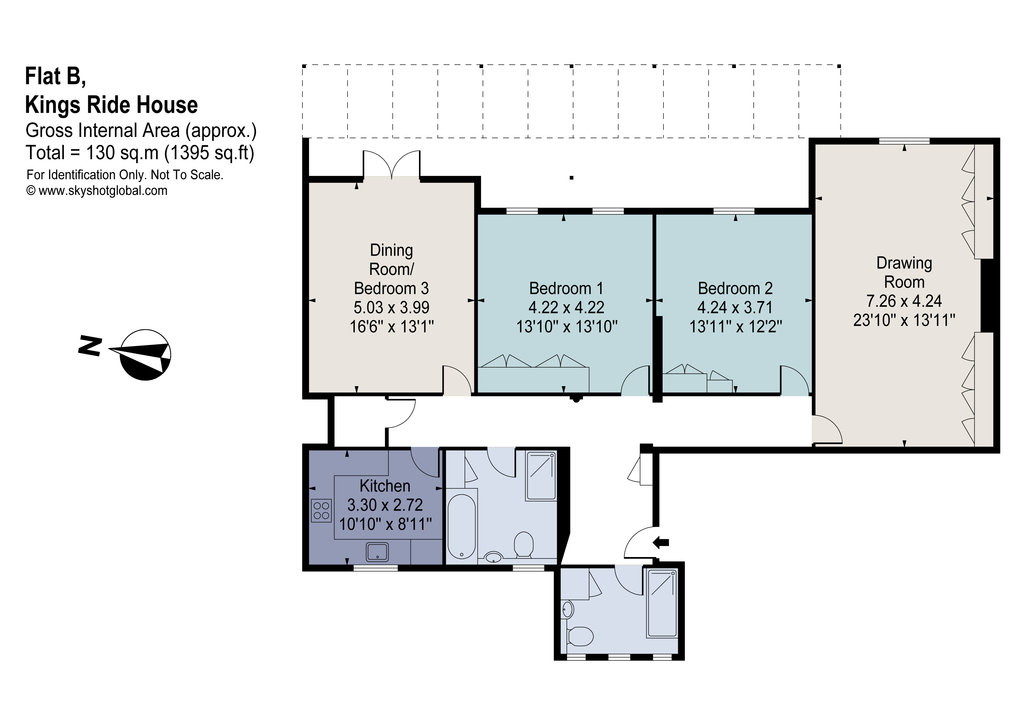 Flat B, Kings Ride House,, Prince Albert Drive, Berkshire floorplan