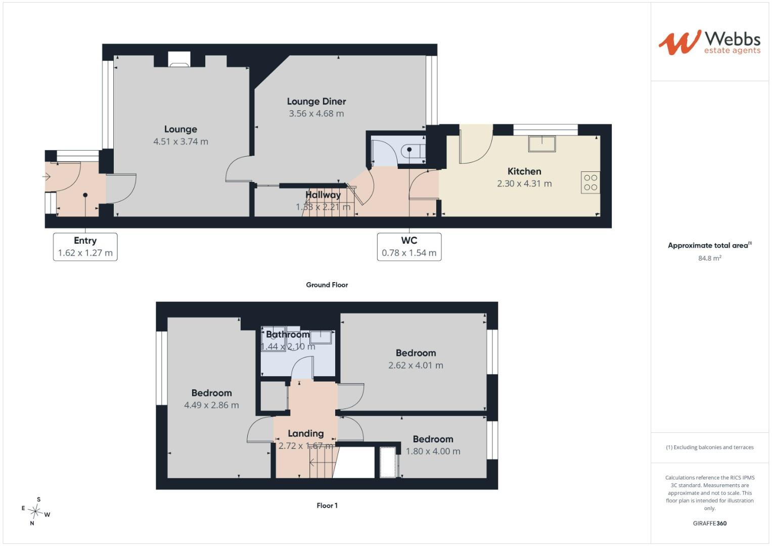 7, Station Close, Walsall floorplan