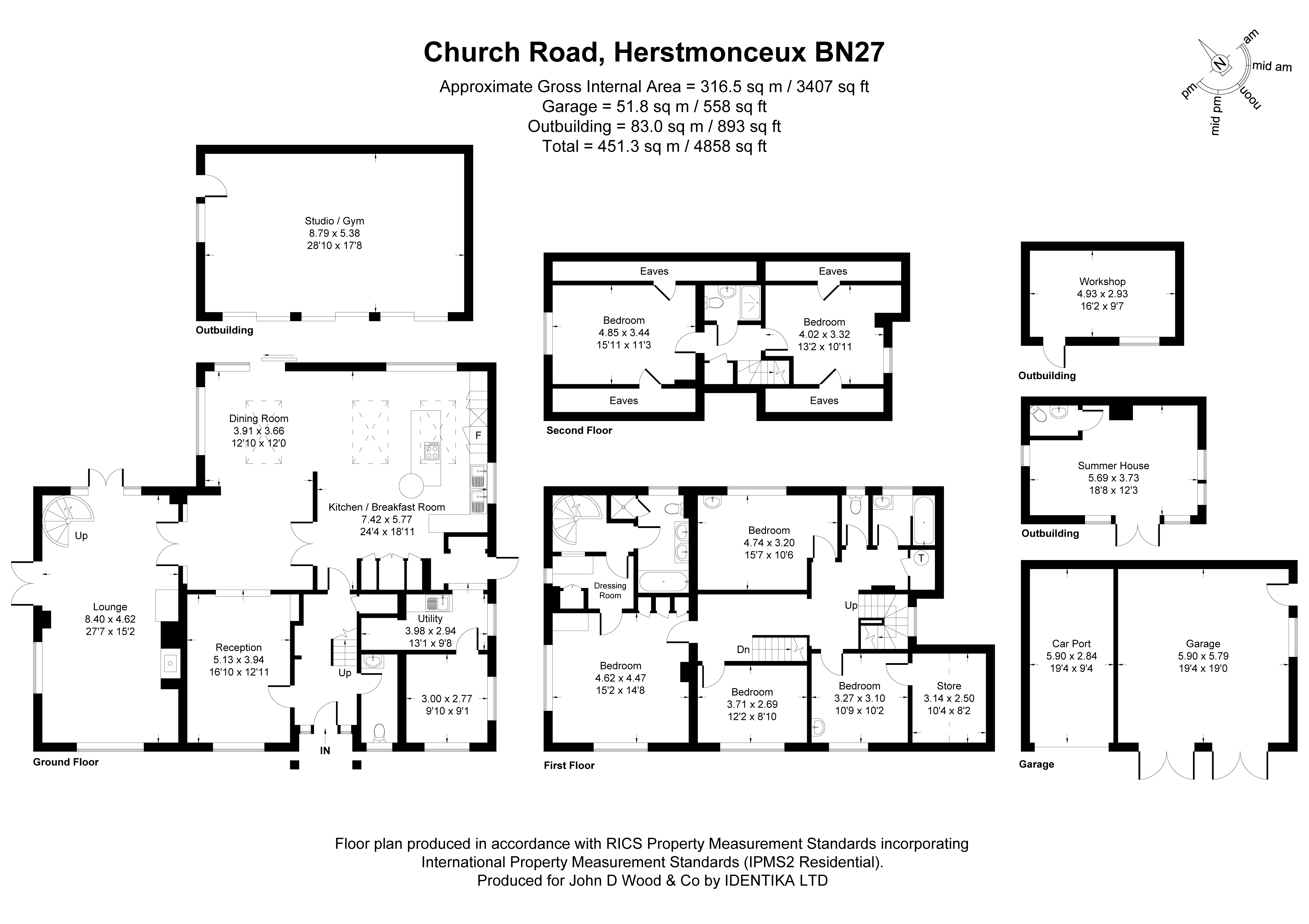 Flowers Green House,, Church Road, Hailsham floorplan