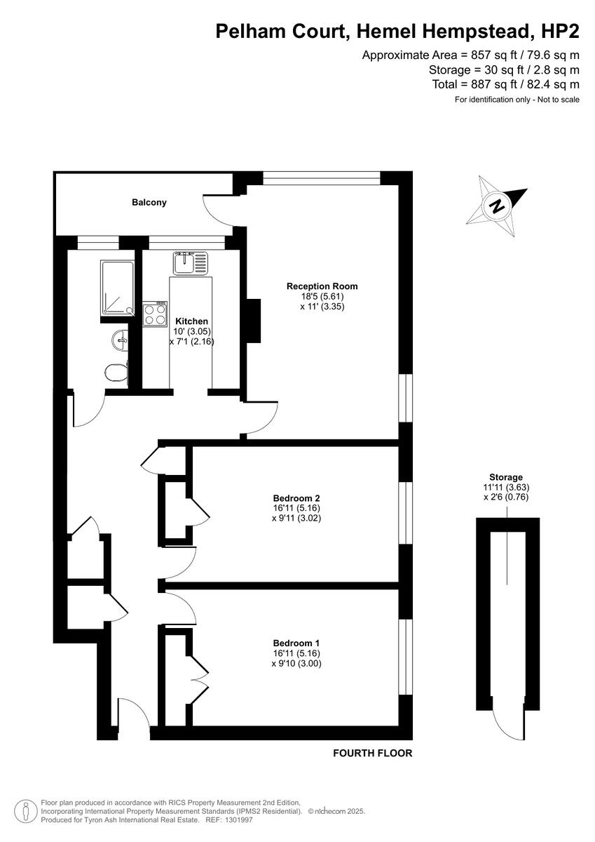 54, Pelham Court, Hemel Hempstead floorplan