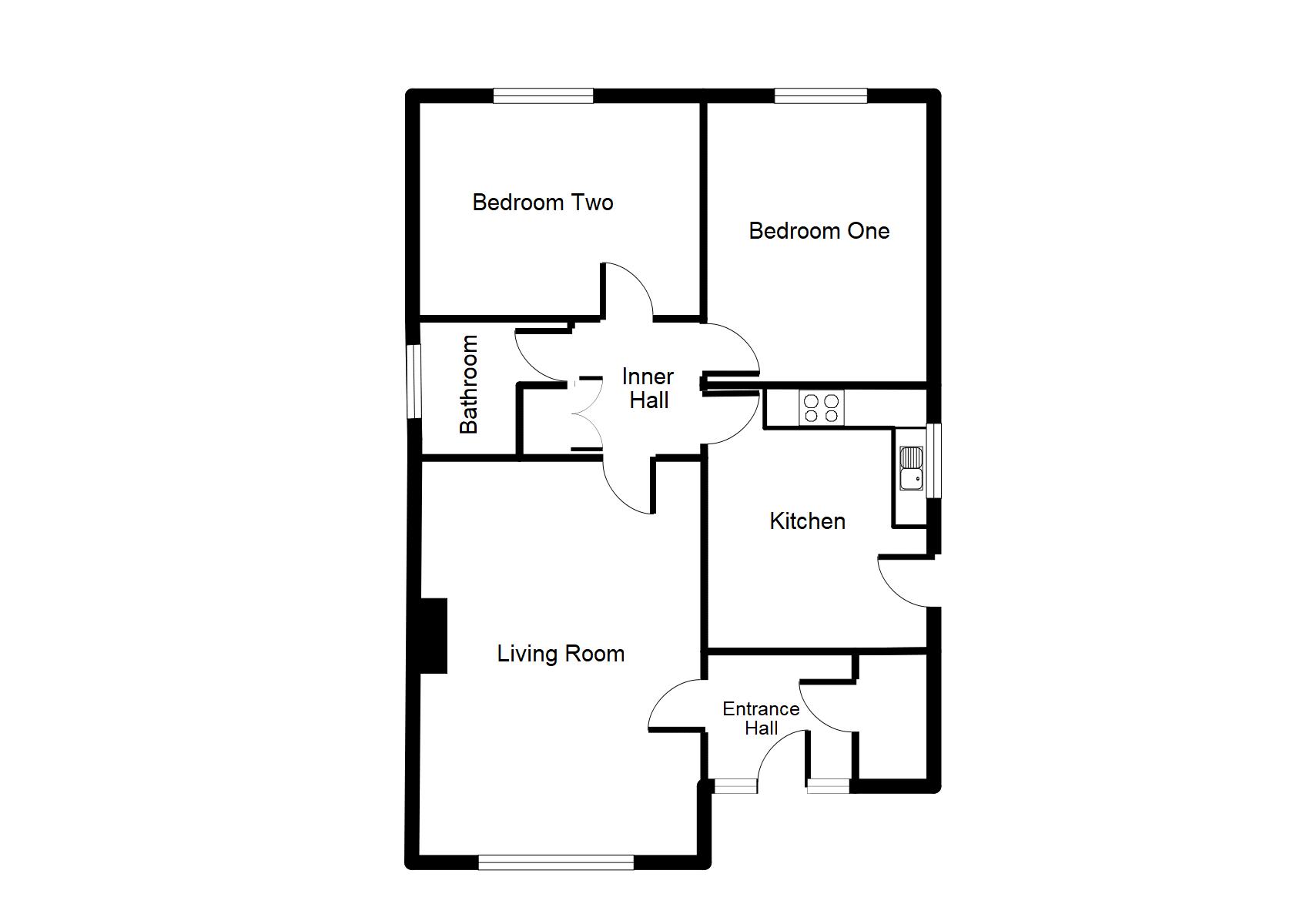 2 Bedrooms Detached bungalow to rent in Maes Cantaba, Ruthin LL15