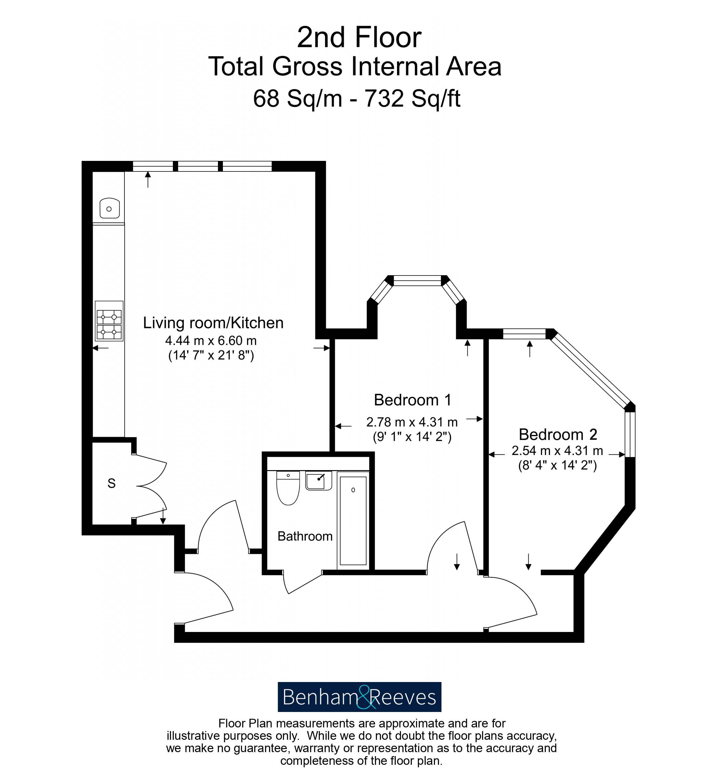 Carlyle Road, London floorplan