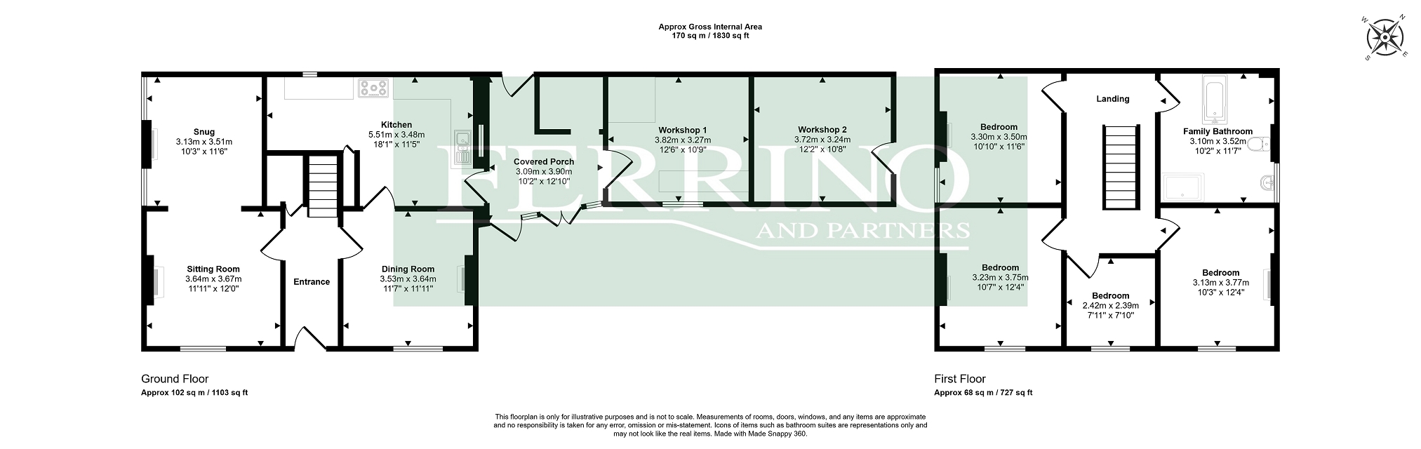 Severn View, (4 Bed and River Views), Newnham floorplan