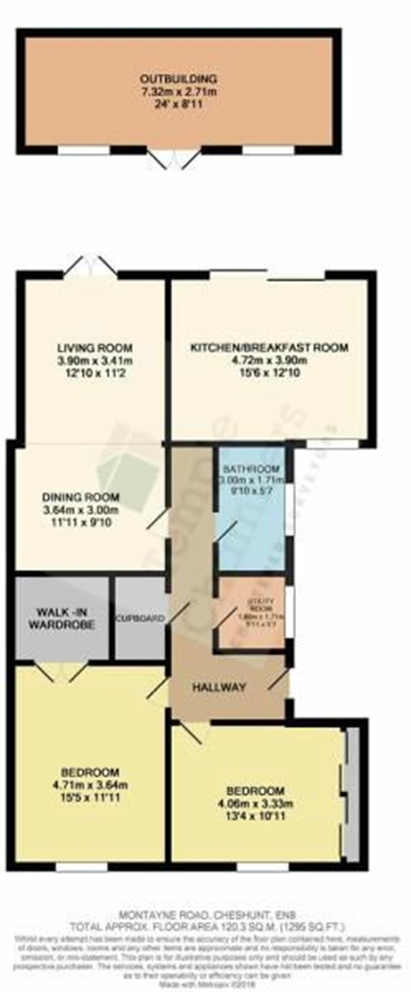 2 Bedrooms Semi-detached bungalow for sale in Montayne Road, Cheshunt, Waltham Cross, Hertfordshire EN8