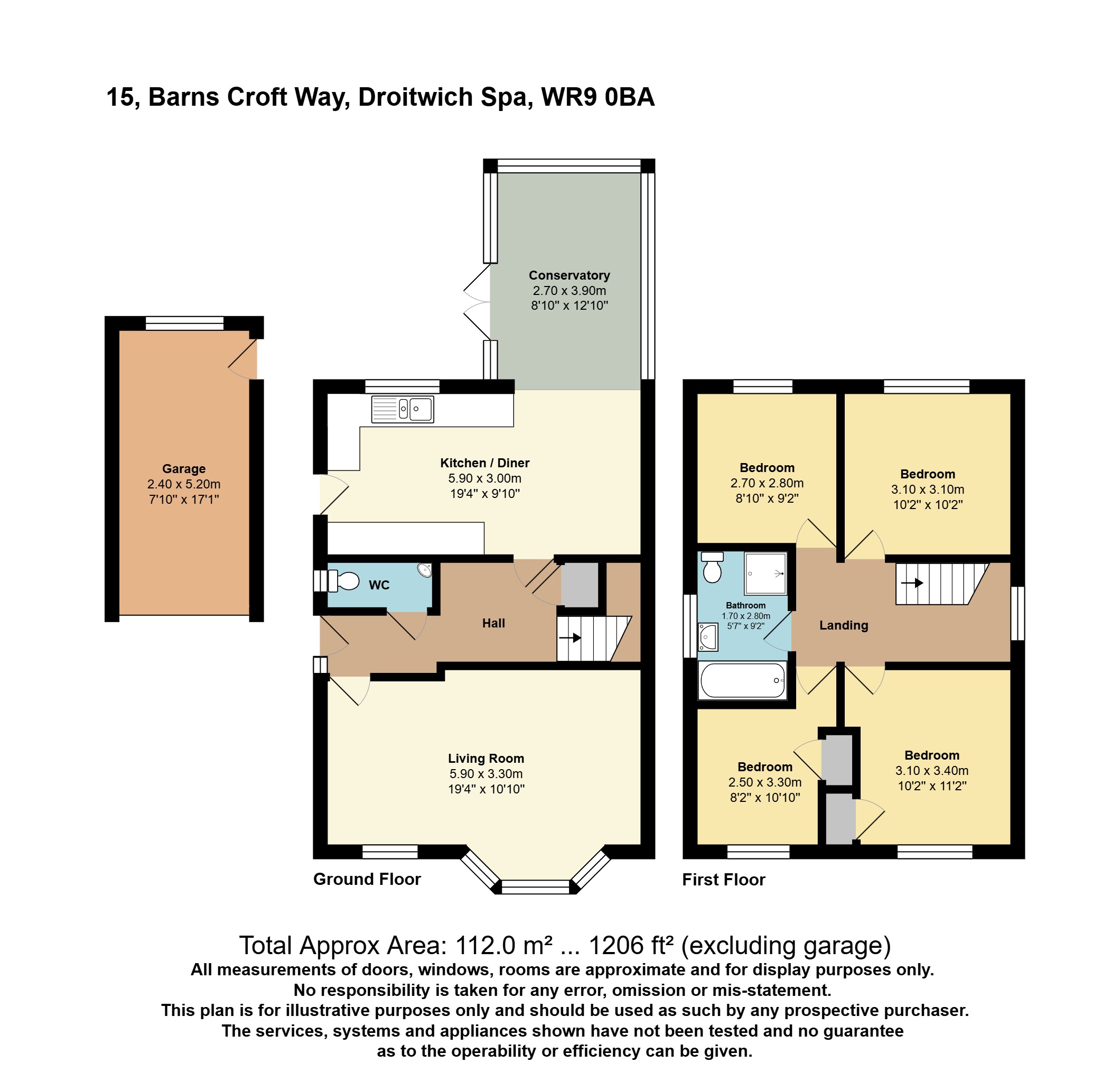 15, Barns Croft Way, Worcestershire floorplan