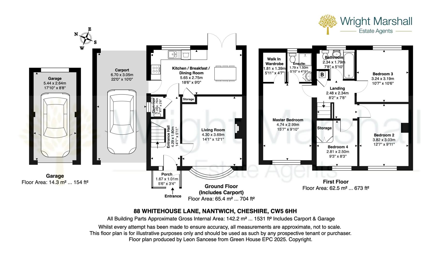88, Whitehouse Lane, Nantwich floorplan
