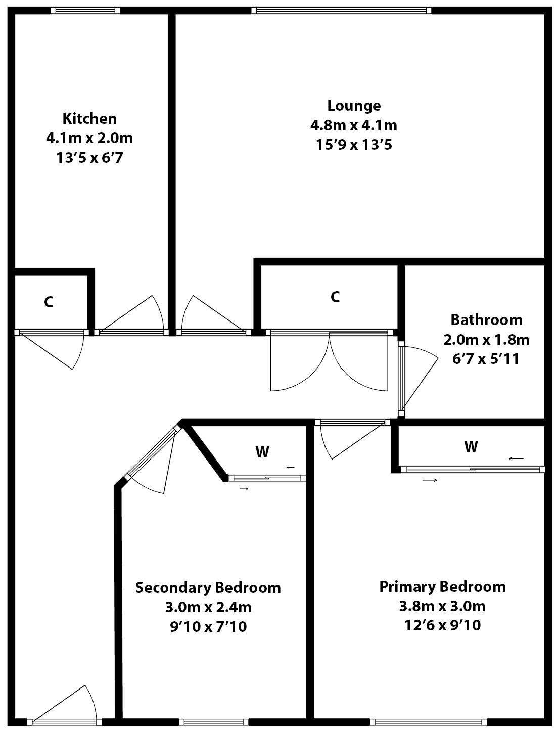 42 Academy Terrace, Bellshill floorplan