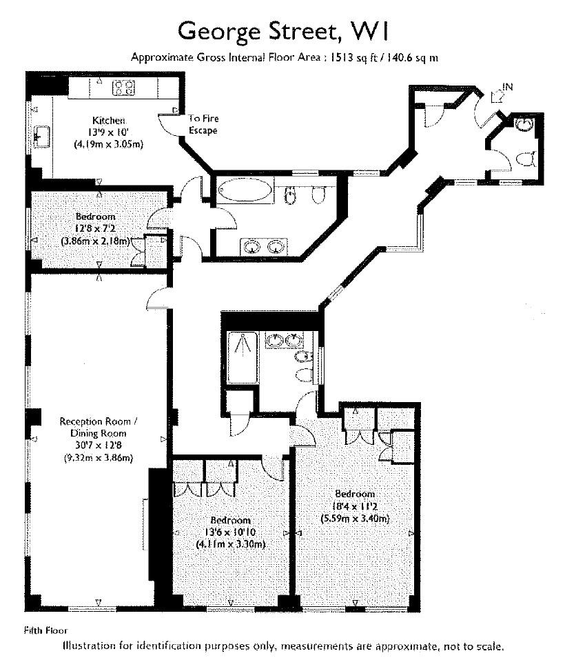 George Street, London floorplan