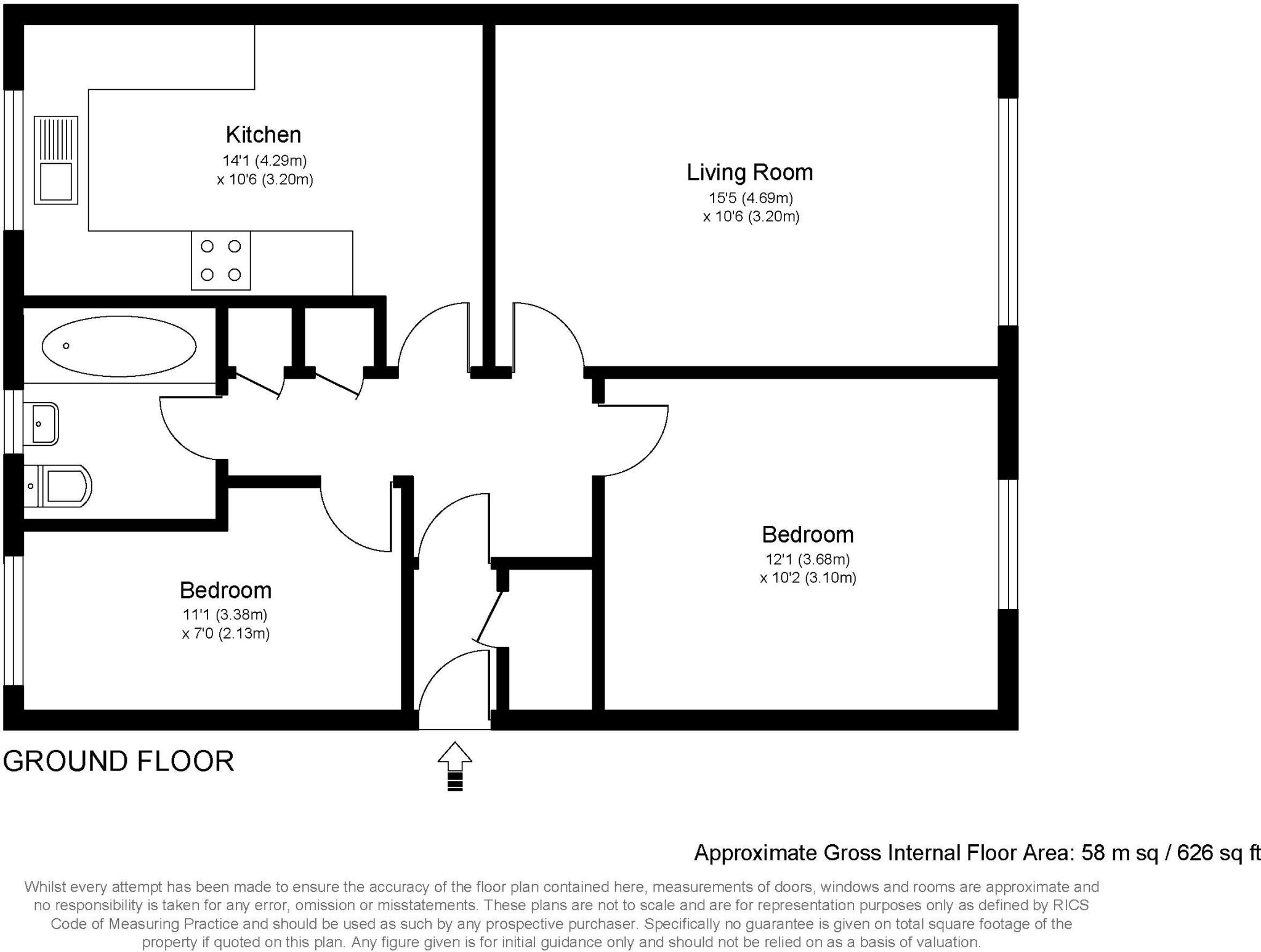 Newark Court, Walton-on-Thames floorplan