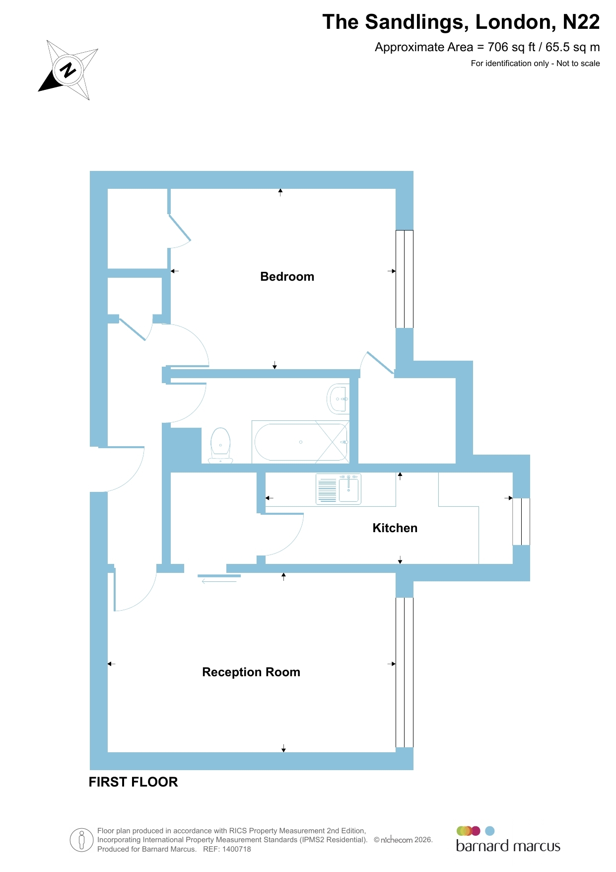 166, The Sandlings, London floorplan