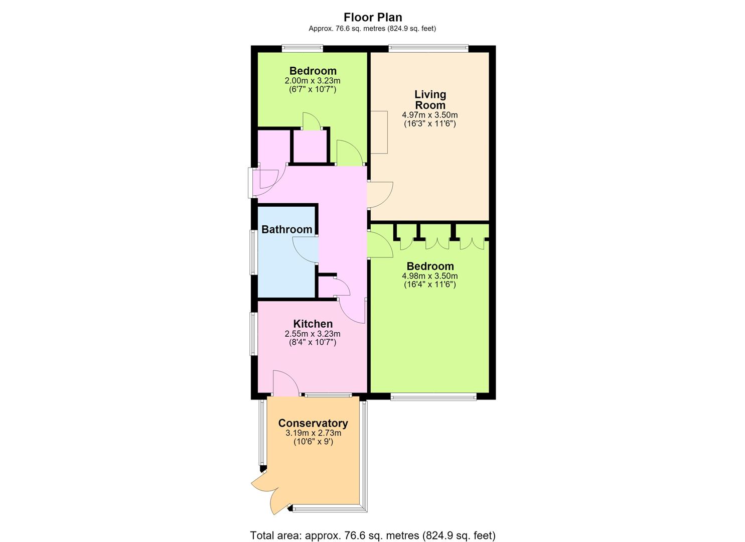 4, Birkdale Close, Worthing floorplan