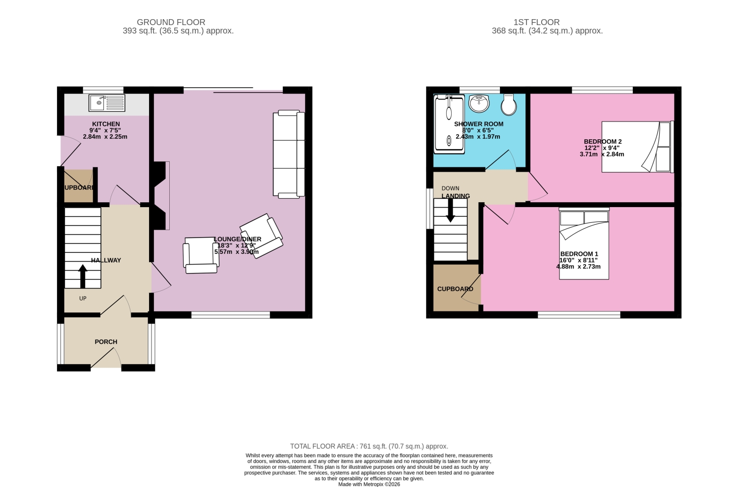 16, Foldings Close Scholes, Cleckheaton floorplan