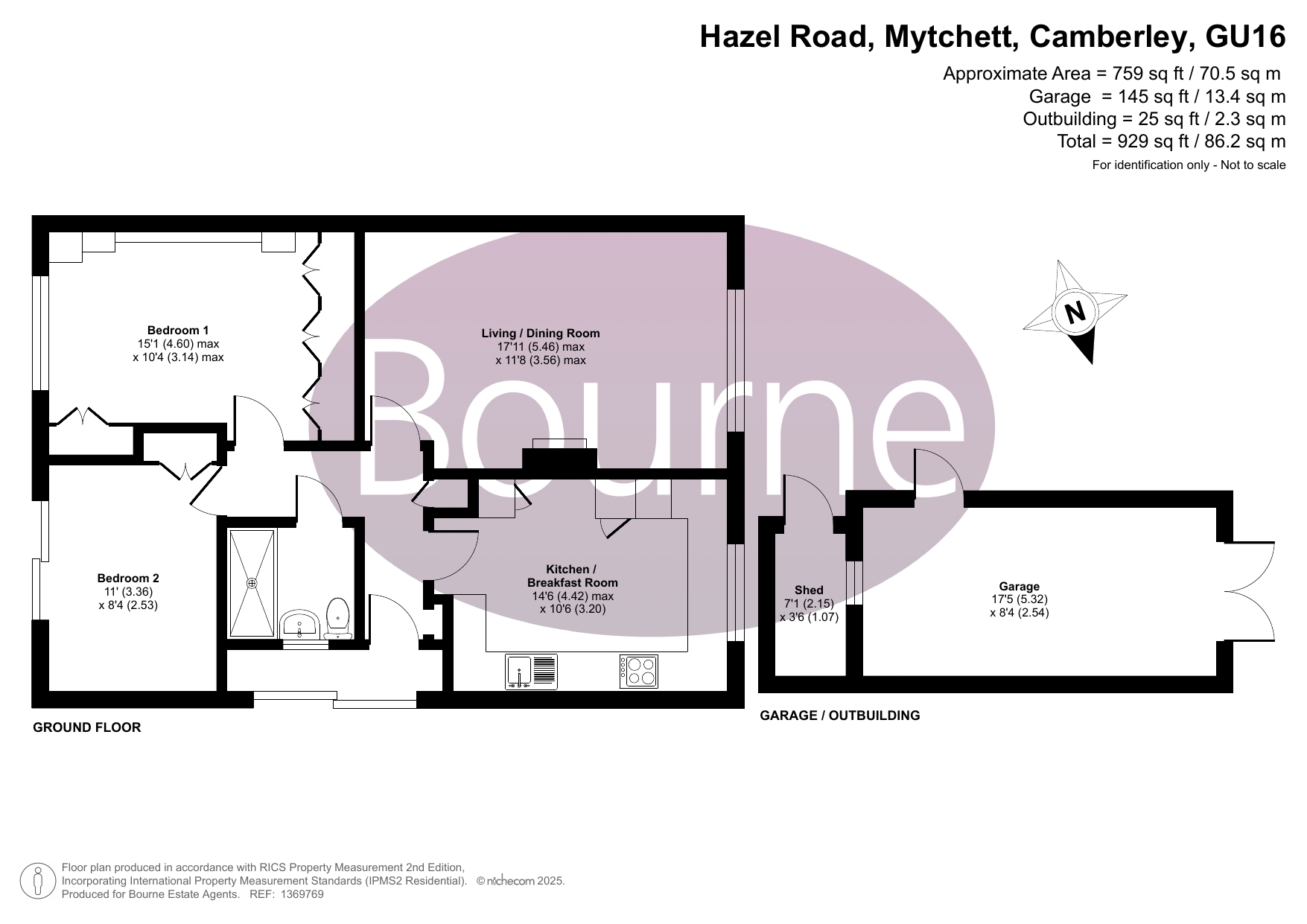 63, Hazel Road, Camberley floorplan