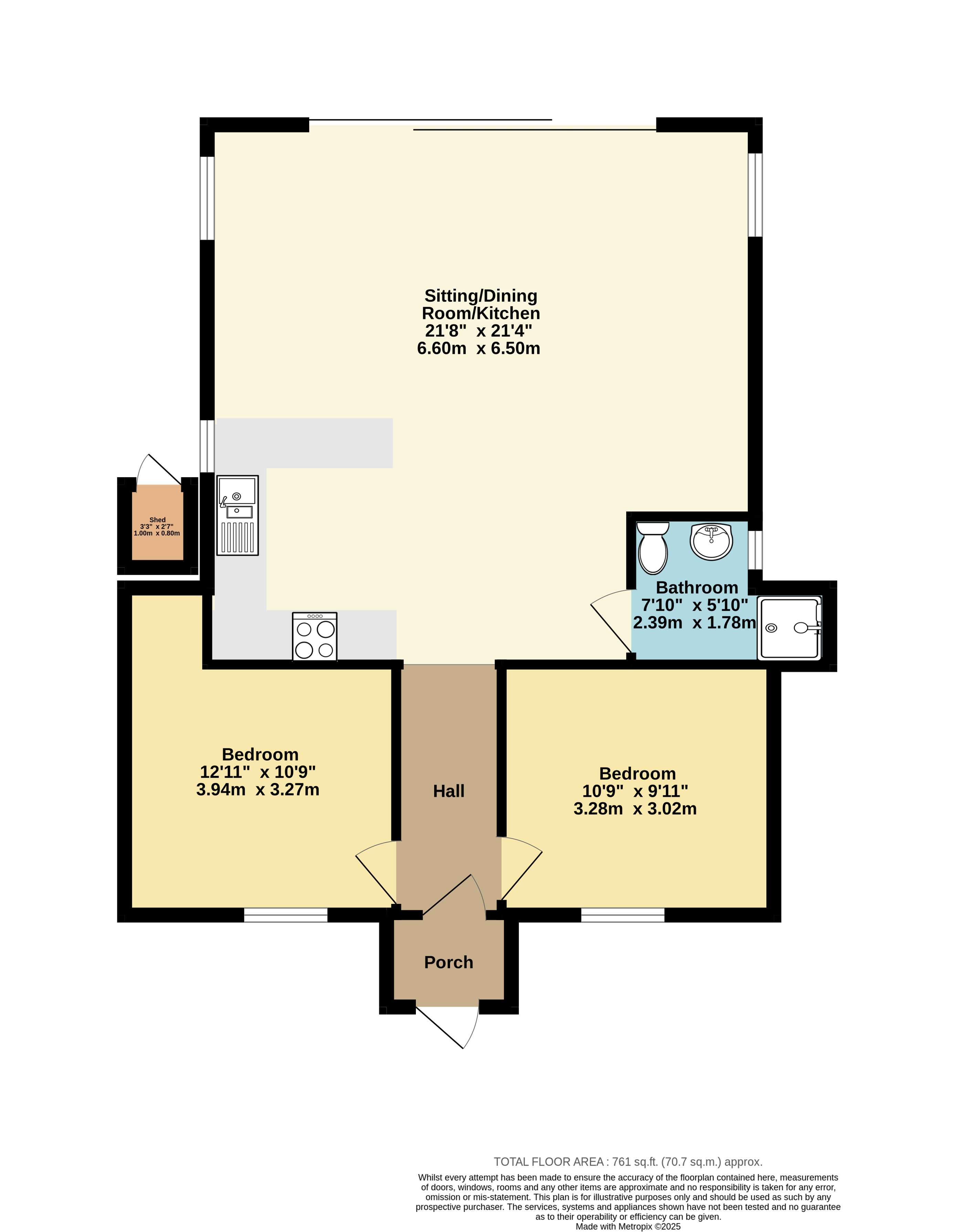 315, Faversham Road, Whitstable floorplan