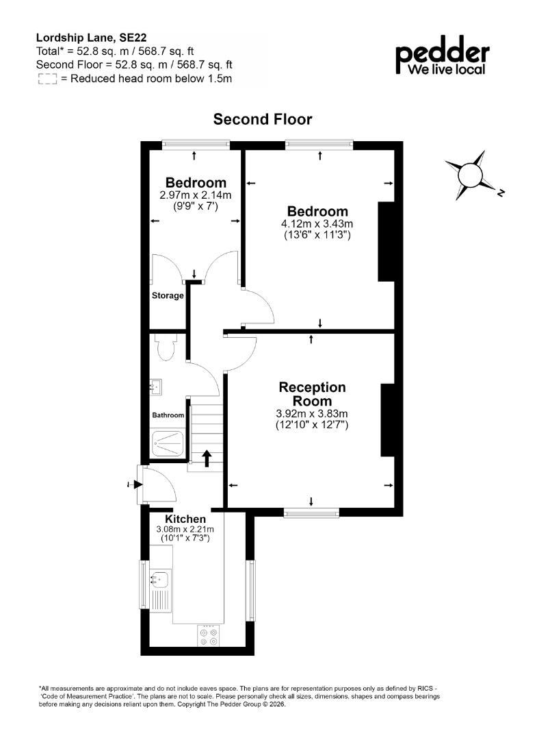 309d, Lordship Lane, London floorplan