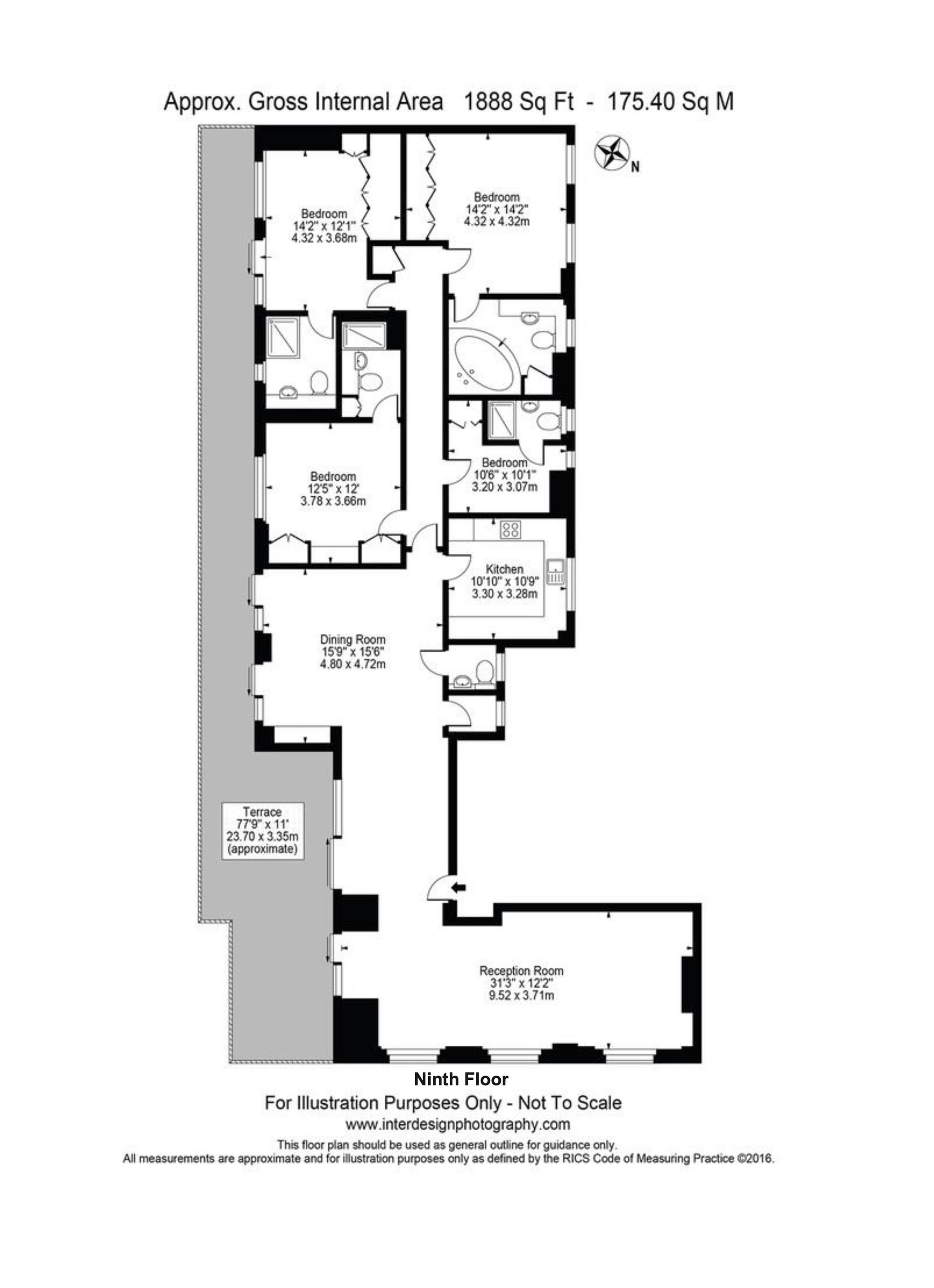 Flat 66, 3-8 Porchester Gate Bayswater Road, London floorplan