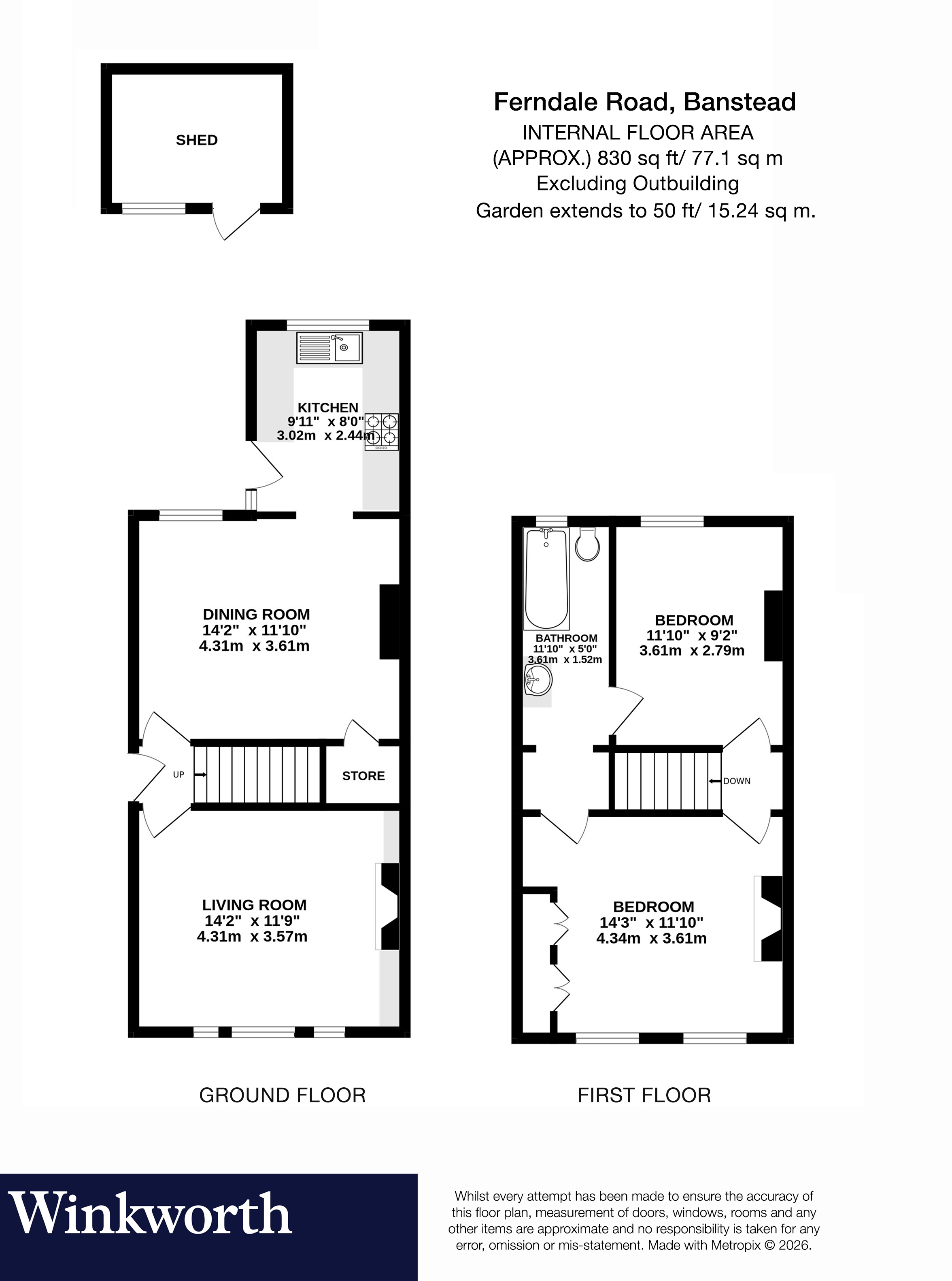 37, Ferndale Road, Surrey floorplan
