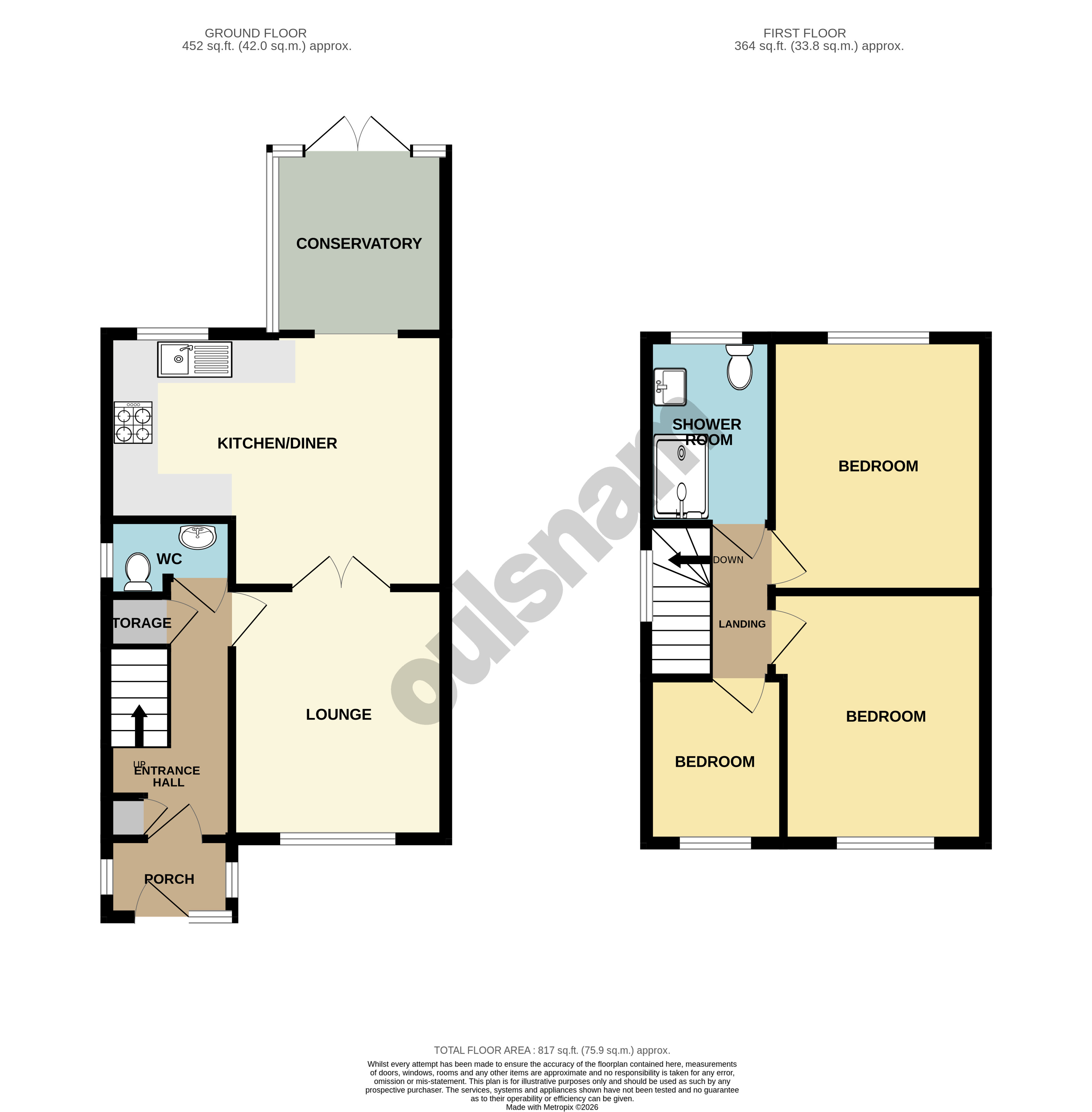 114, Parsons Hill, Birmingham floorplan
