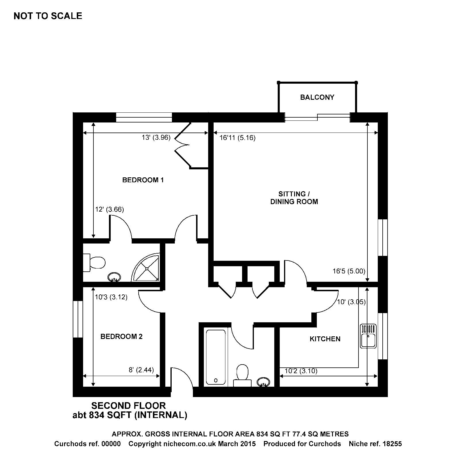 2 Bedrooms Flat to rent in St. Charles Place, Weybridge KT13