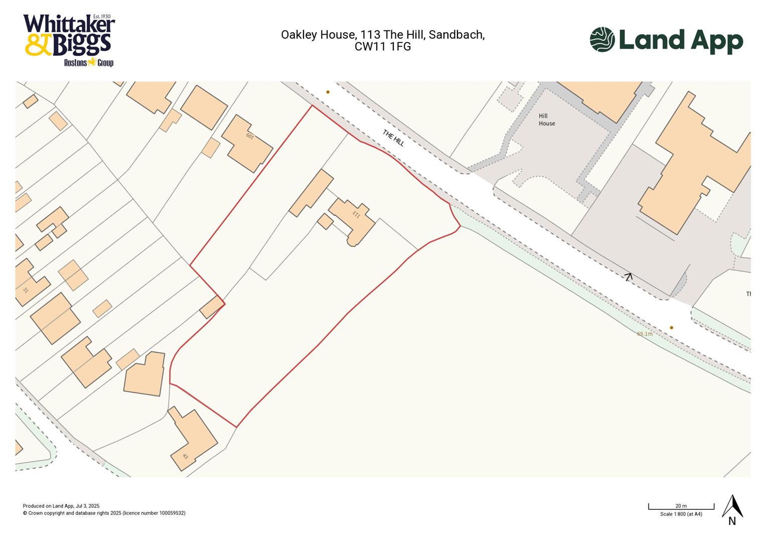 Oakley House, 113, The Hill, Sandbach floorplan